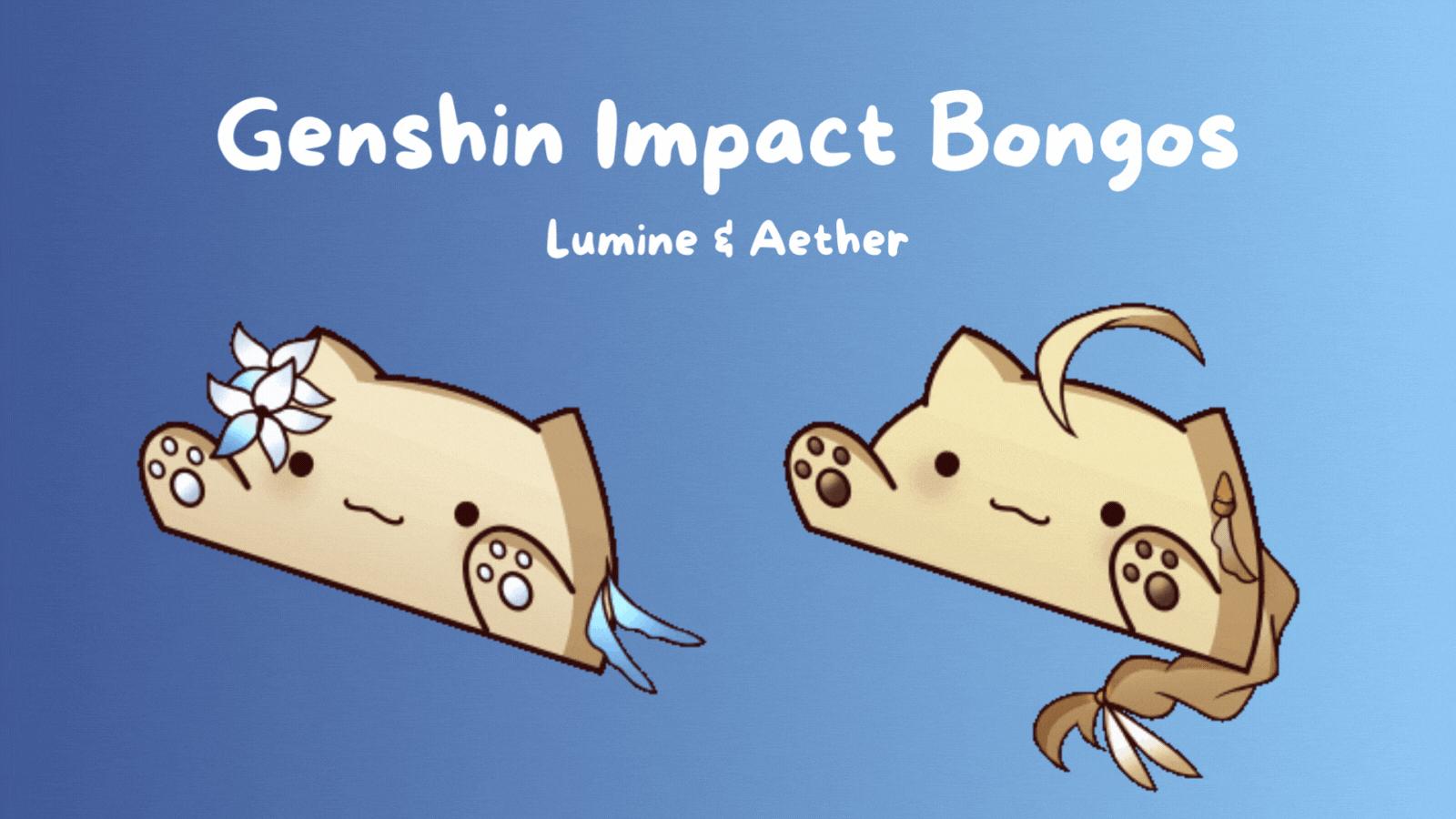 Wallpaper #-2jSE5MBSpphPi3-AgEt54 Free Genshin Impact Lumine Aether Bongo Cat Emotes Noxaura Nyxs Ko