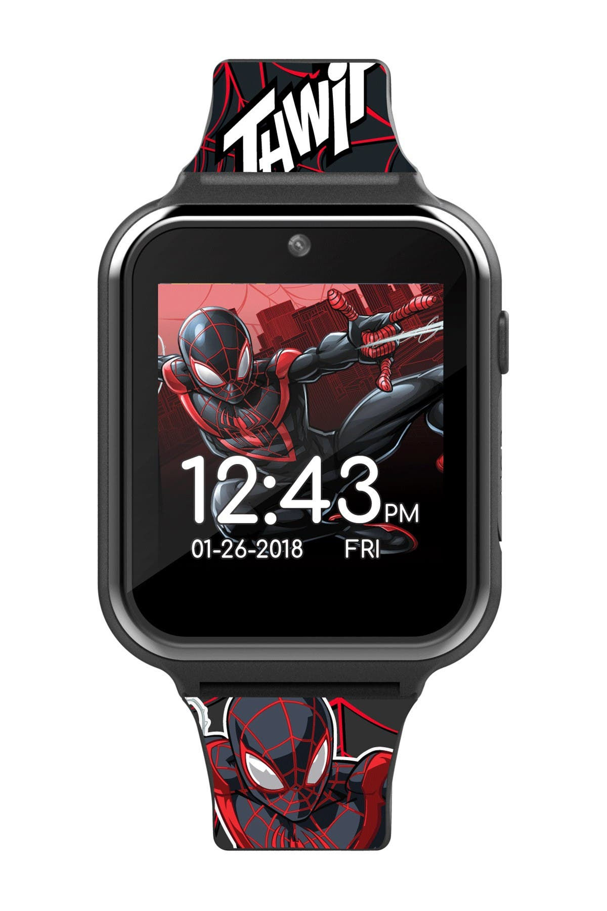 Wallpaper #oaekMpMBlSzal8H1z9sD127 Itime Kids Spider Man Interactive Smart Watch in Black Modesens