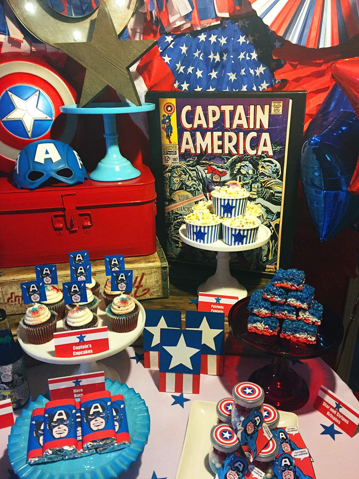 Wallpaper #THPrgo4BFI5NbQkszxmX51 Captain America Birthday Party Ideas Photo 5 of 19 Catch My Party