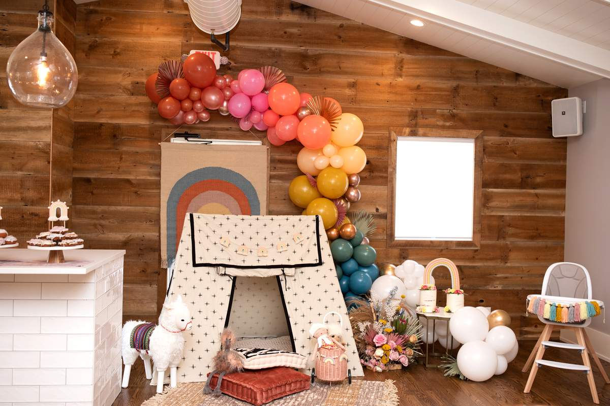 Wallpaper #b3199 Boho Rainbow Birthday Party Happy Birthday Rainbow Party Decorations