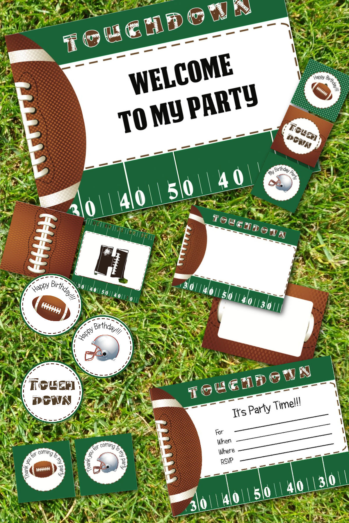 Wallpaper #f6344 Free Printable Football Birthday Invitations Drevio Free and