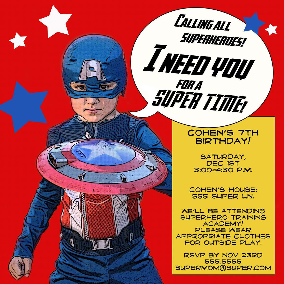 Wallpaper #THPrgo4BFI5NbQkszxmX36 A Birthday Invitation with a Superhero Theme