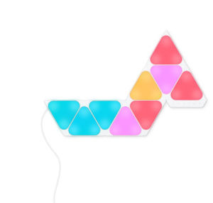 Wallpaper #G2f0-ZIBSpphPi3-oo8n270 Nanoleaf Shapes Triangles Smarter Kit 9 LED Light Panels Apple