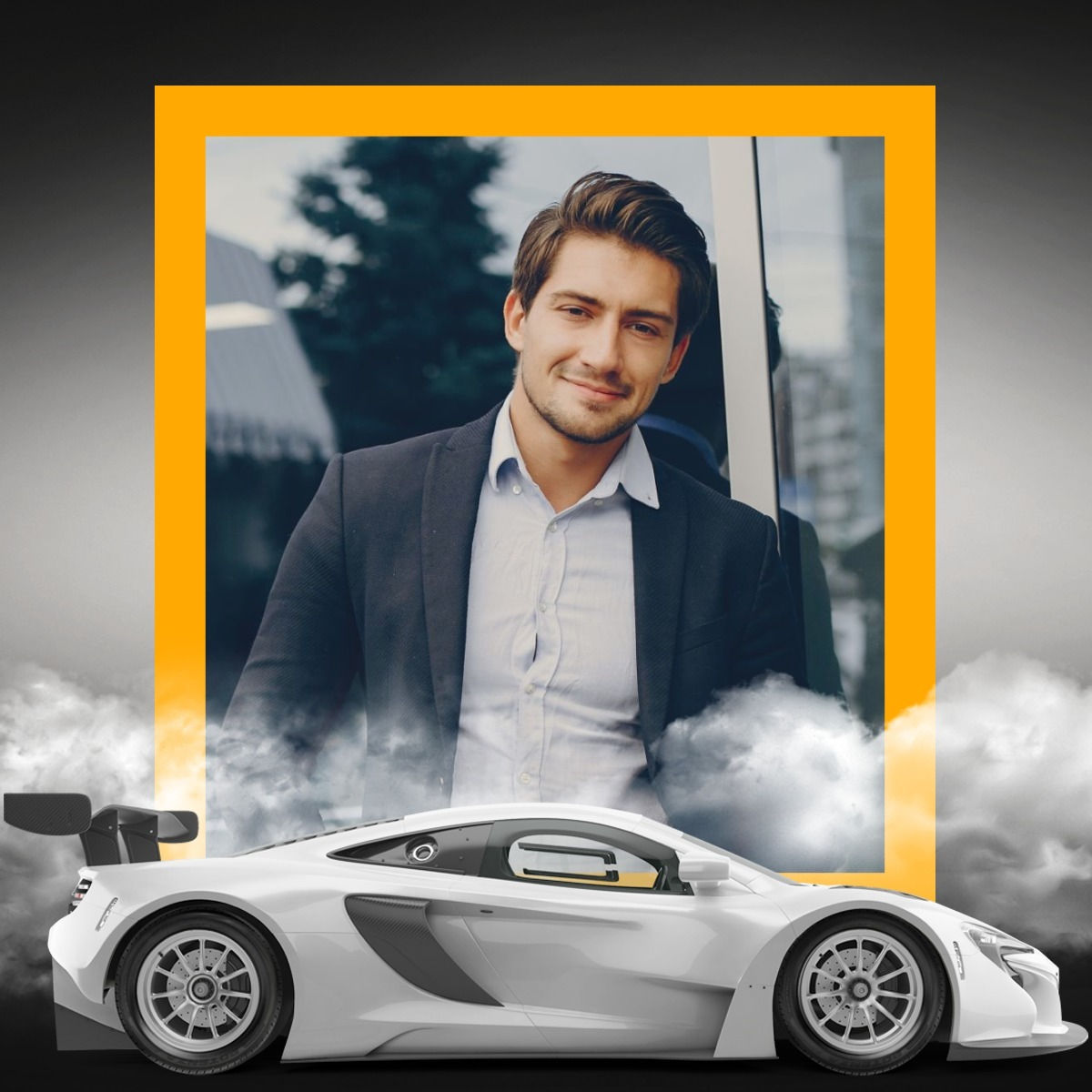 Wallpaper #qgAl7I4BSdW8dNougRNQ0 Sports Car Photo Frame Effect Pixiz