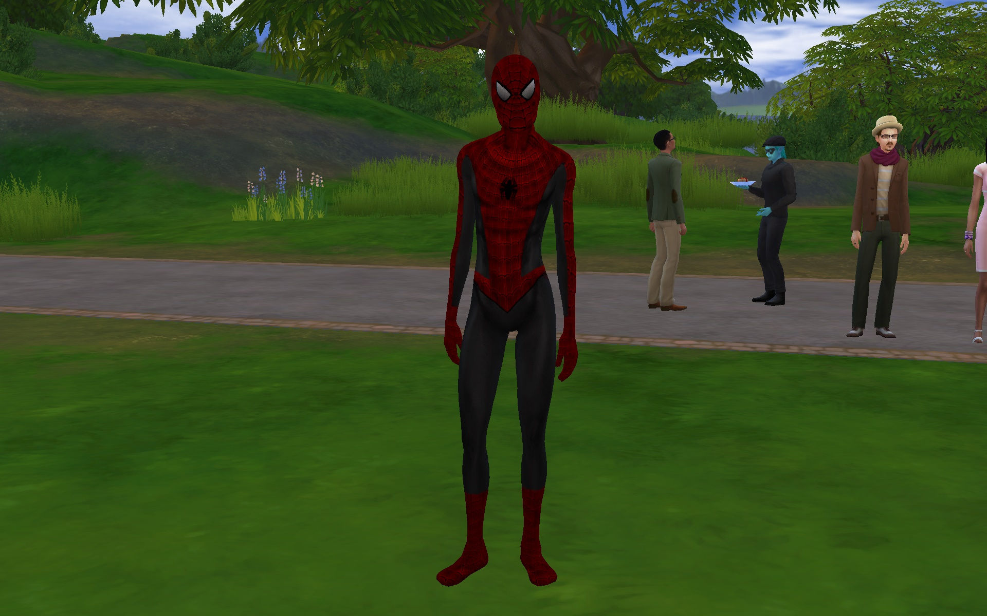 Wallpaper #T7xsO5MBMDFIMcjN_X9Q449 Mod the Sims Spider Man Costumes V3