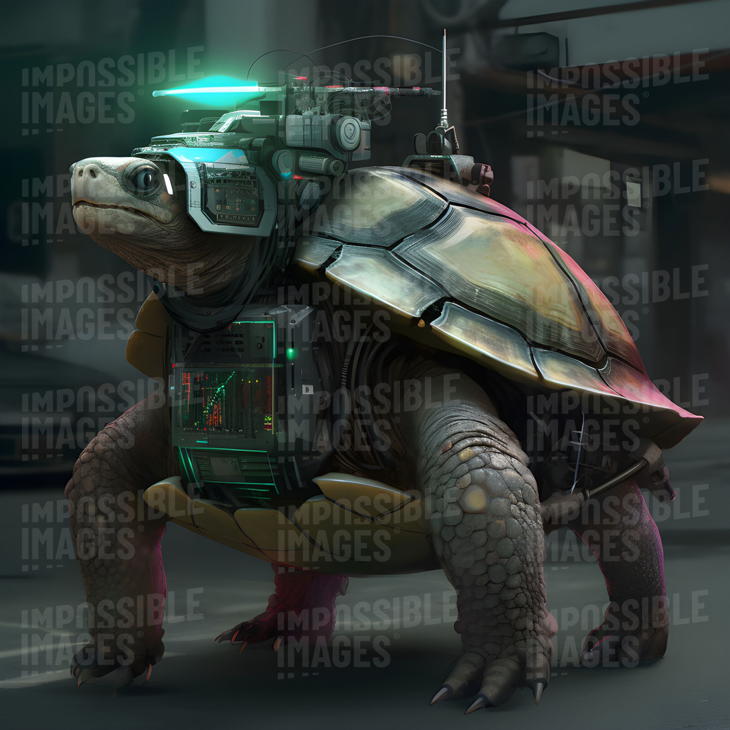 Wallpaper #KO9sS5MBMN-XEVvVwjtk1 A Cyberpunk Turtle Impossible Images Unique Stock Images for