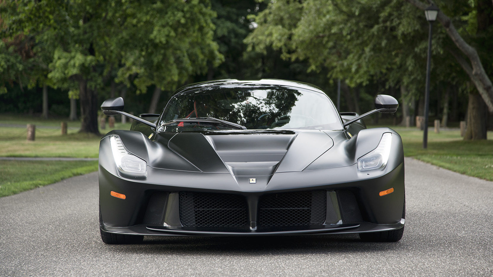 Wallpaper #IamqKZMBMYaX5LKBcdT3253 1 of 3 Nero Ds Opaco Ferrari Laferrari Bound for Mecum Auctions Gtspirit
