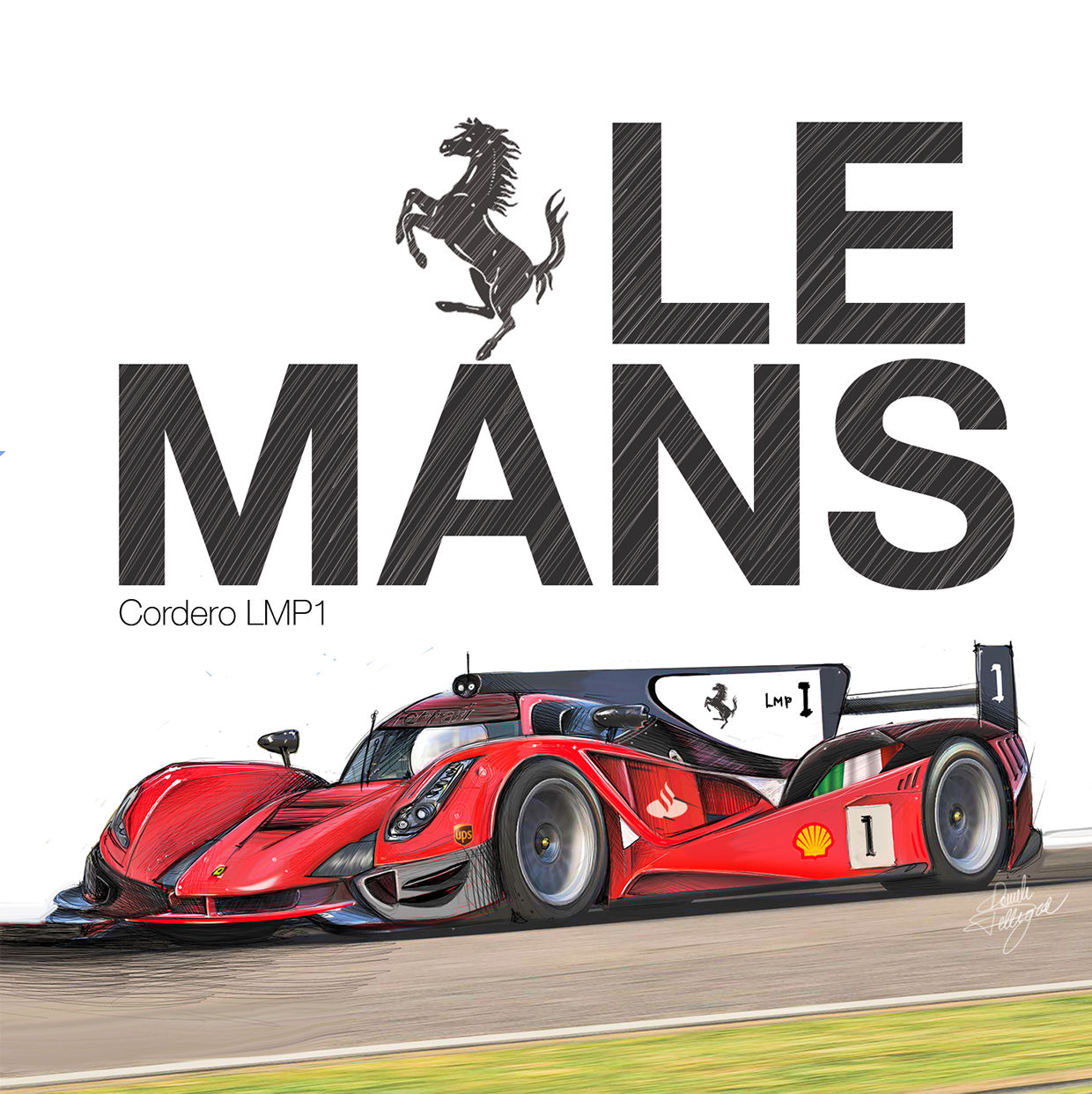 Wallpaper #5e8LTJMBMN-XEVvVYDwp64 Possible Ferrari Lmp1 Prototype Rendered Gtspirit