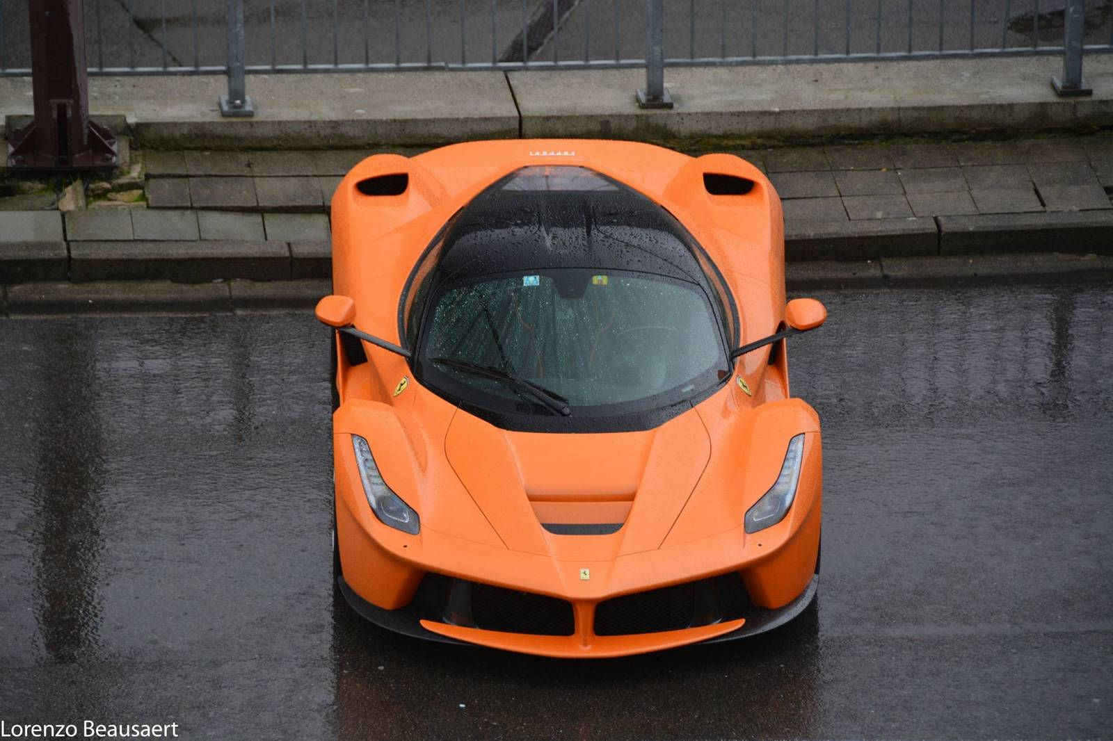 Wallpaper #d3PkhI4BFI5NbQksWB3h37 Orange Ferrari Laferrari Snapped at Spa Gtspirit