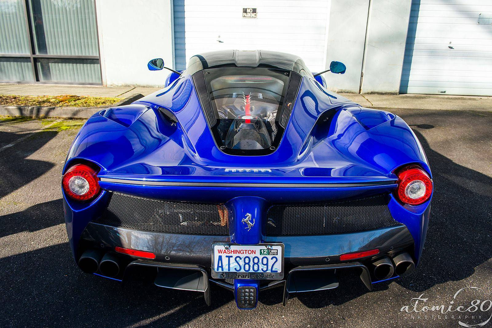 Wallpaper #lUWclI4B7YBJg1BV7J-n49 Stunning Blue Ferrari Laferrari in Washington Gtspirit