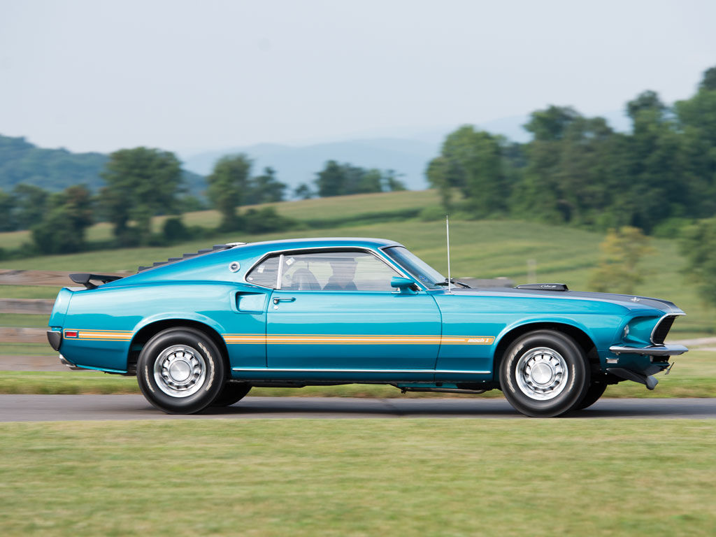 Wallpaper #8mcMCJMBSpphPi3-ysiS65 1969 Ford Mustang Mach 1 Cobra Jet Muted