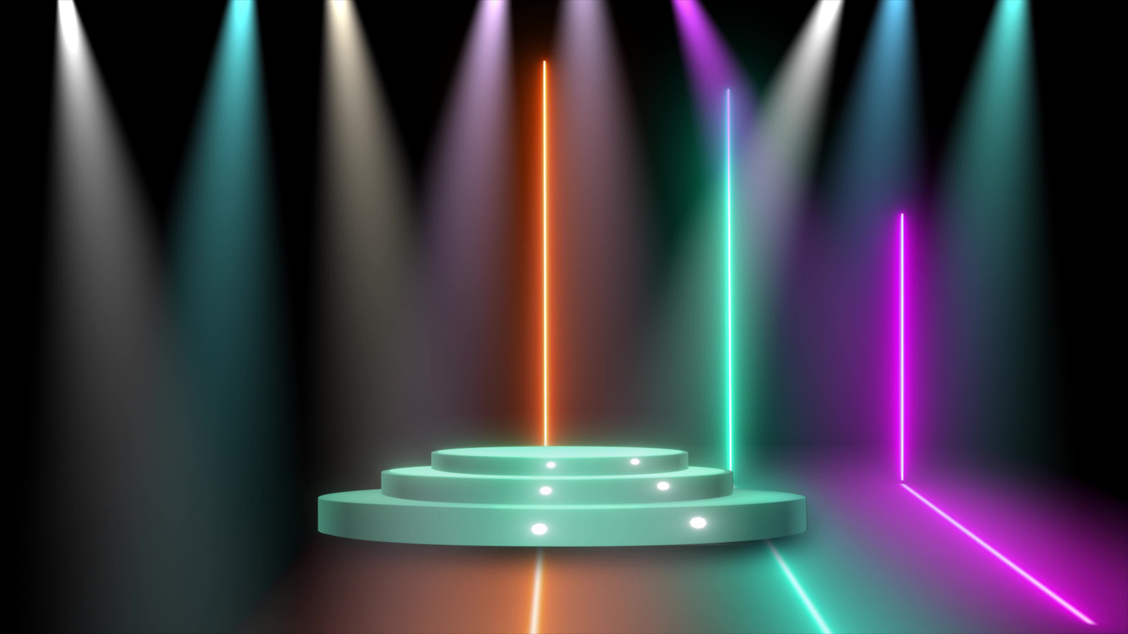 Wallpaper #MHe-JpMB-pgBXx60rKNc160 Realistic 3D Stage and Light Effects Moving on Background Spot Light