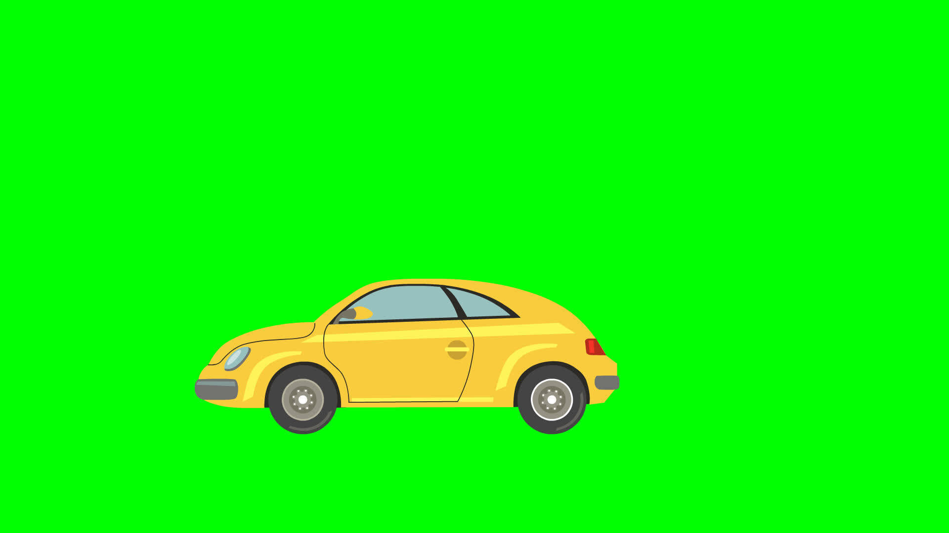 Wallpaper #60421 Yellow Mini Car Cartoon Vector Illustration 1910070 Vector Art at Vecteezy