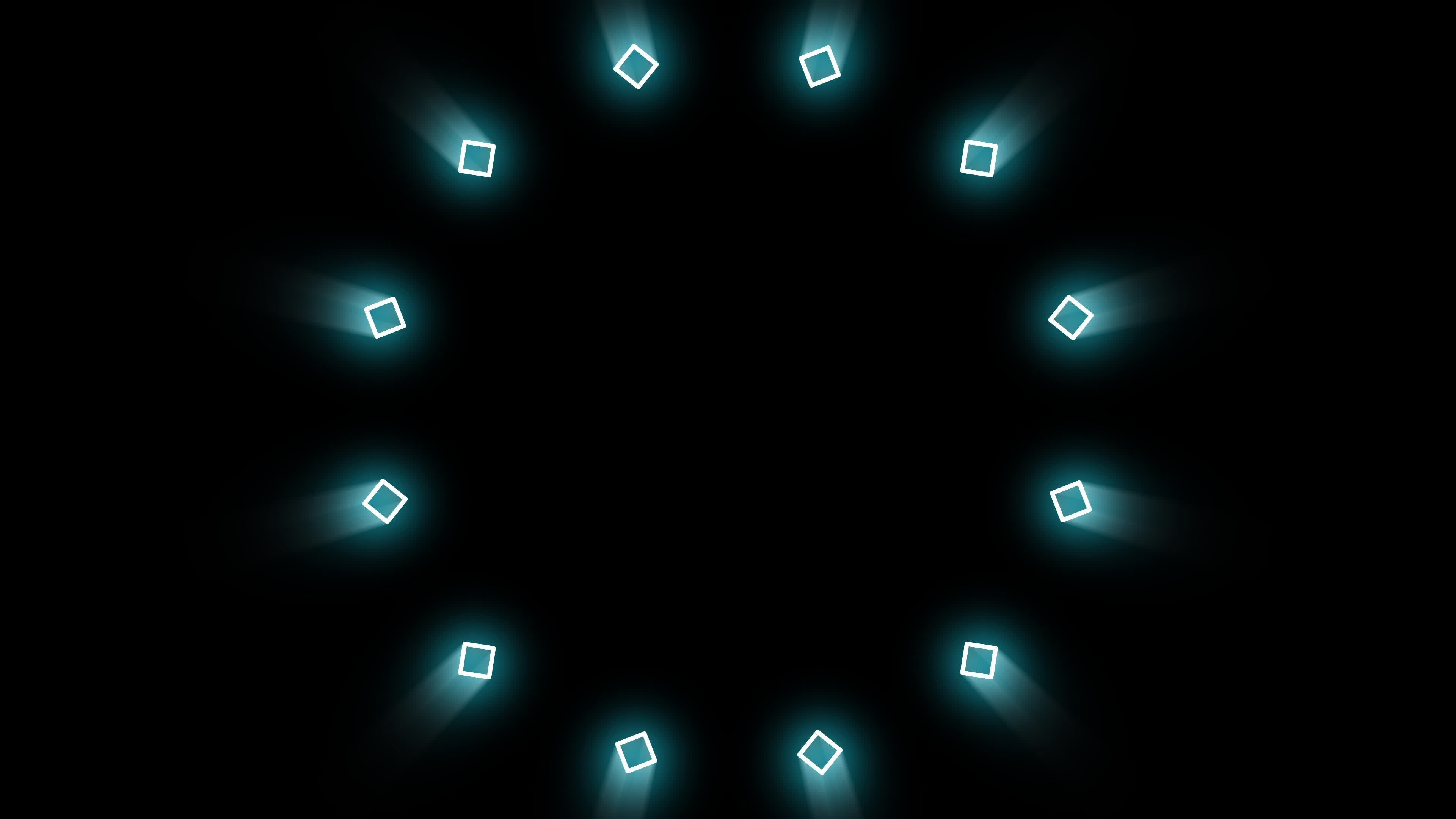 Wallpaper #A0ApMJMBJhL2WPbazsCh373 Abstract Neon Fireworks with Green Light Effect of Small Square Shape