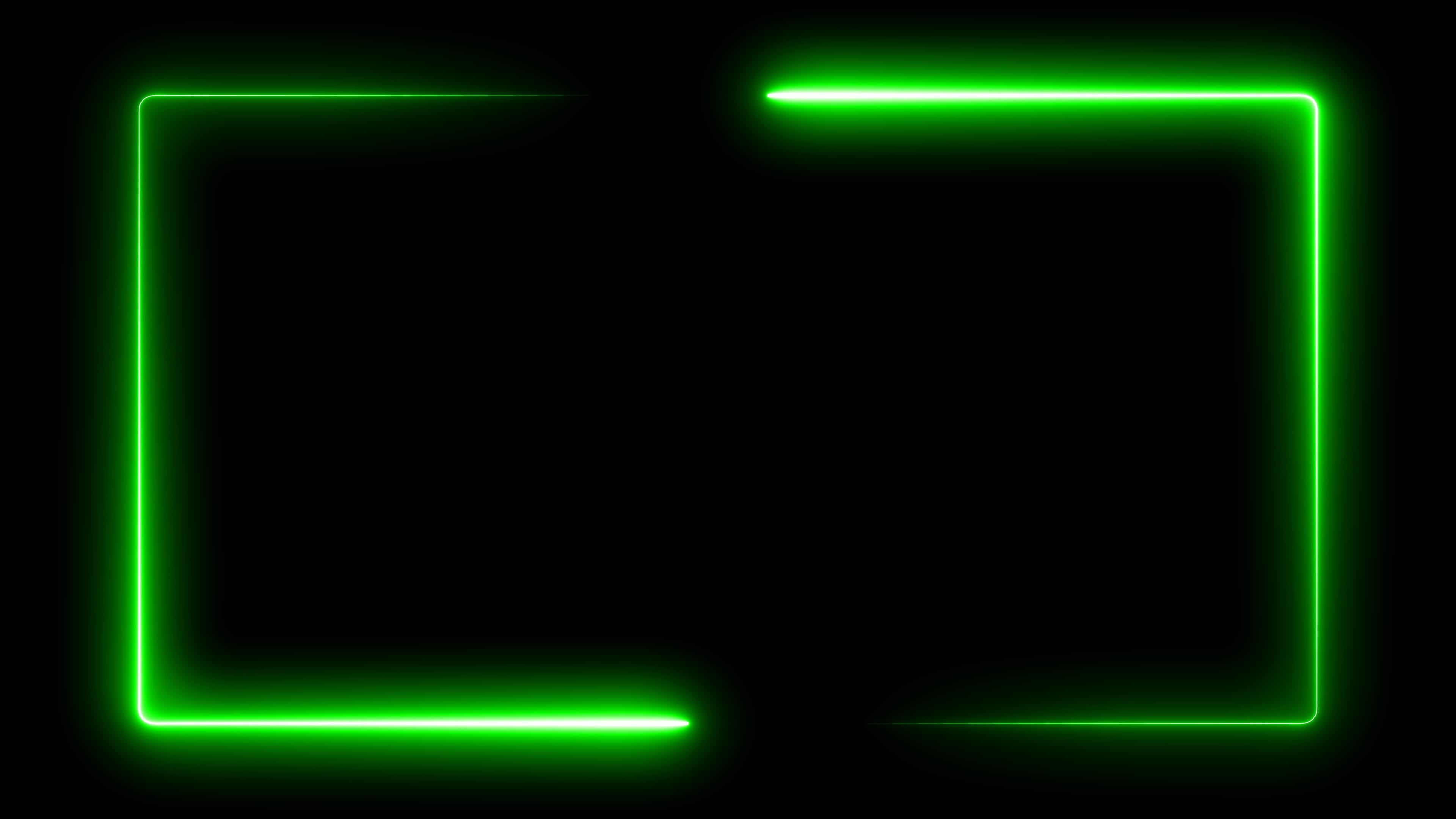 Wallpaper #4OpxVpMBlwTYPL18DQ9m237 Green Laser Effect Neon Glowing Frame Background Repetitive Motion