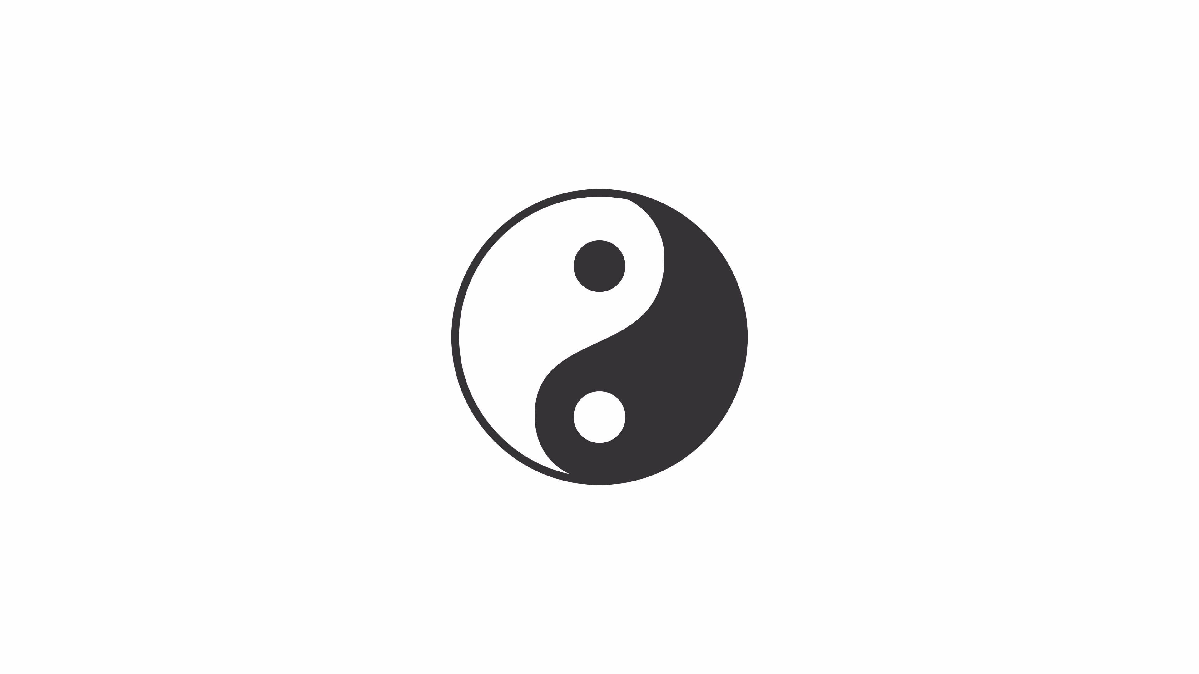 Wallpaper #q2eo85IBSpphPi3-BHbl242 Animated Yinyang Harmony Loader Chinese Taoism Simple Black and White