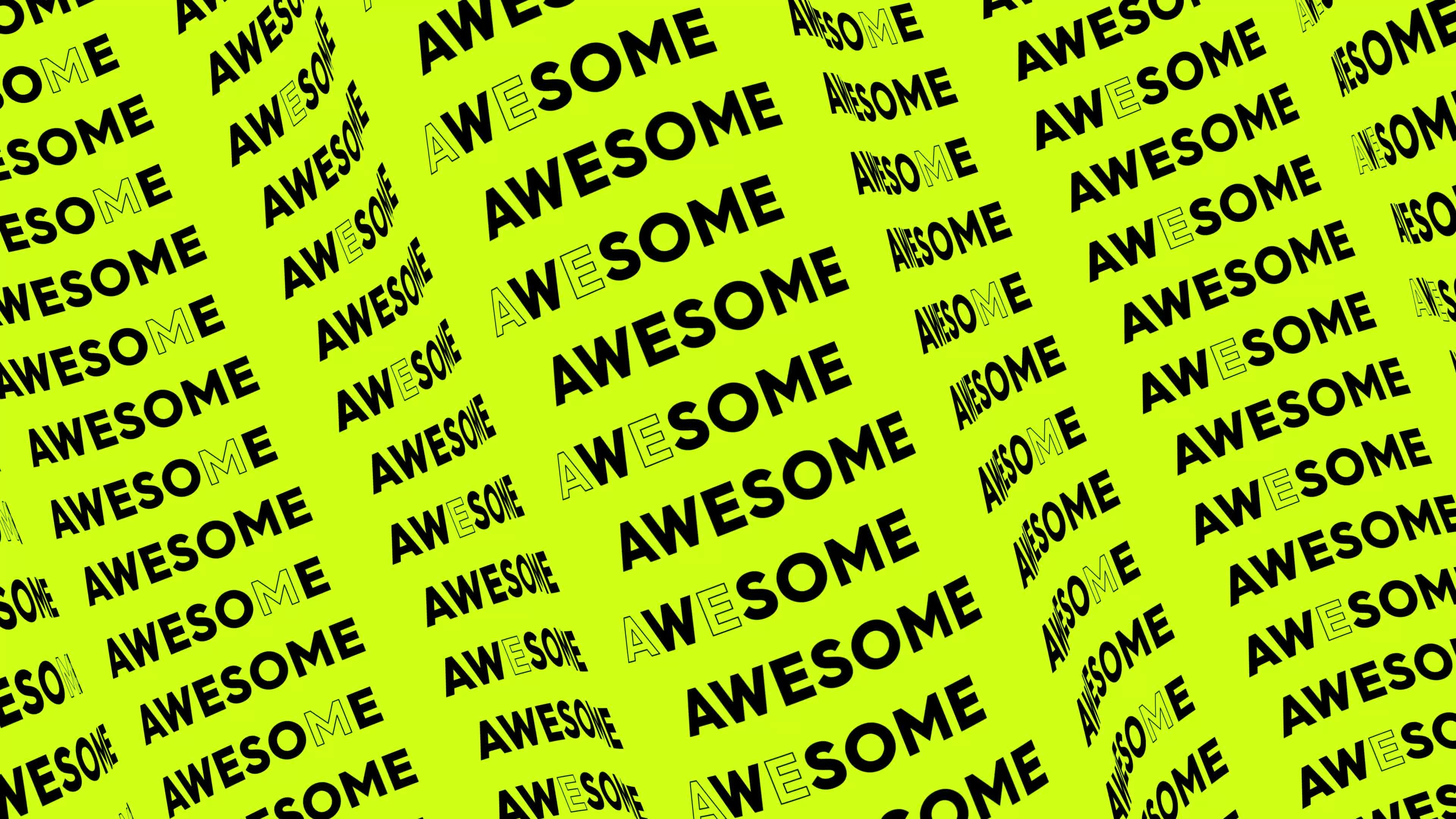 Wallpaper #nWdA85IBSpphPi3-JnTg132 Awesome Lime Promo Text Flow on the Wave Animation Loop Awesome Words
