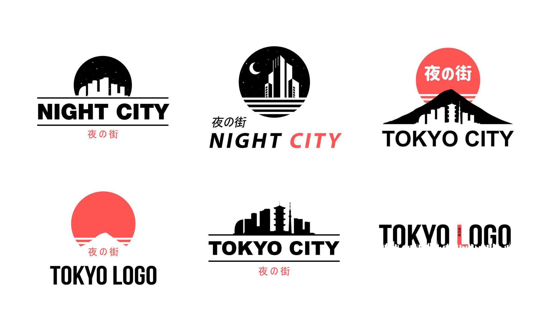 Wallpaper #RmdWCpMBSpphPi3-2NR7280 Collection of Logos in Oriental Style Tokyo City in Japanese Alphabet