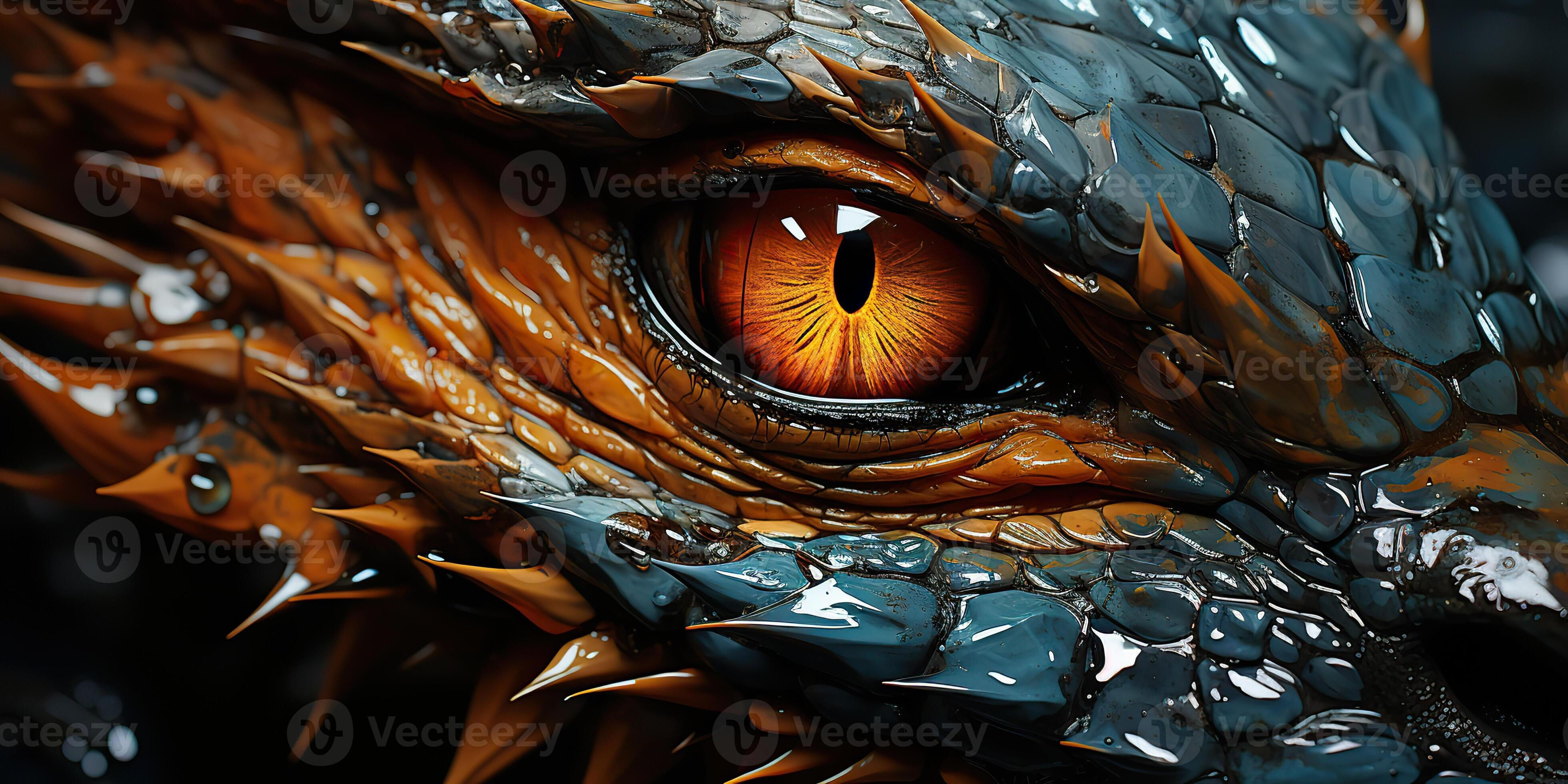 Wallpaper #6WeyDJMBSpphPi3-DN-t25 AI Generated AI Generative Myth Fantasy Dragon Eye Macro Close Up