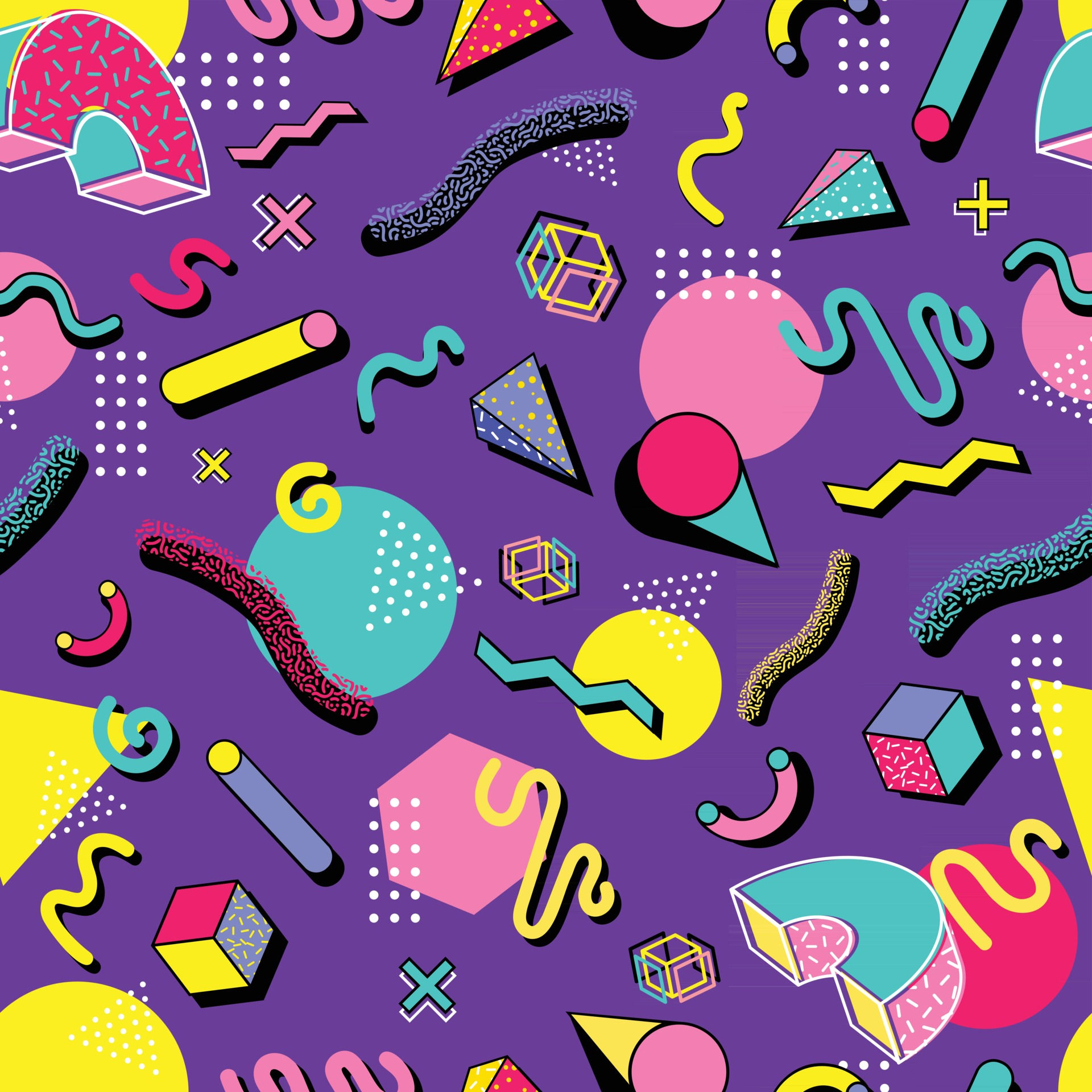 Wallpaper #9f5a4 Premium Vector Retro Seamless Background Pattern