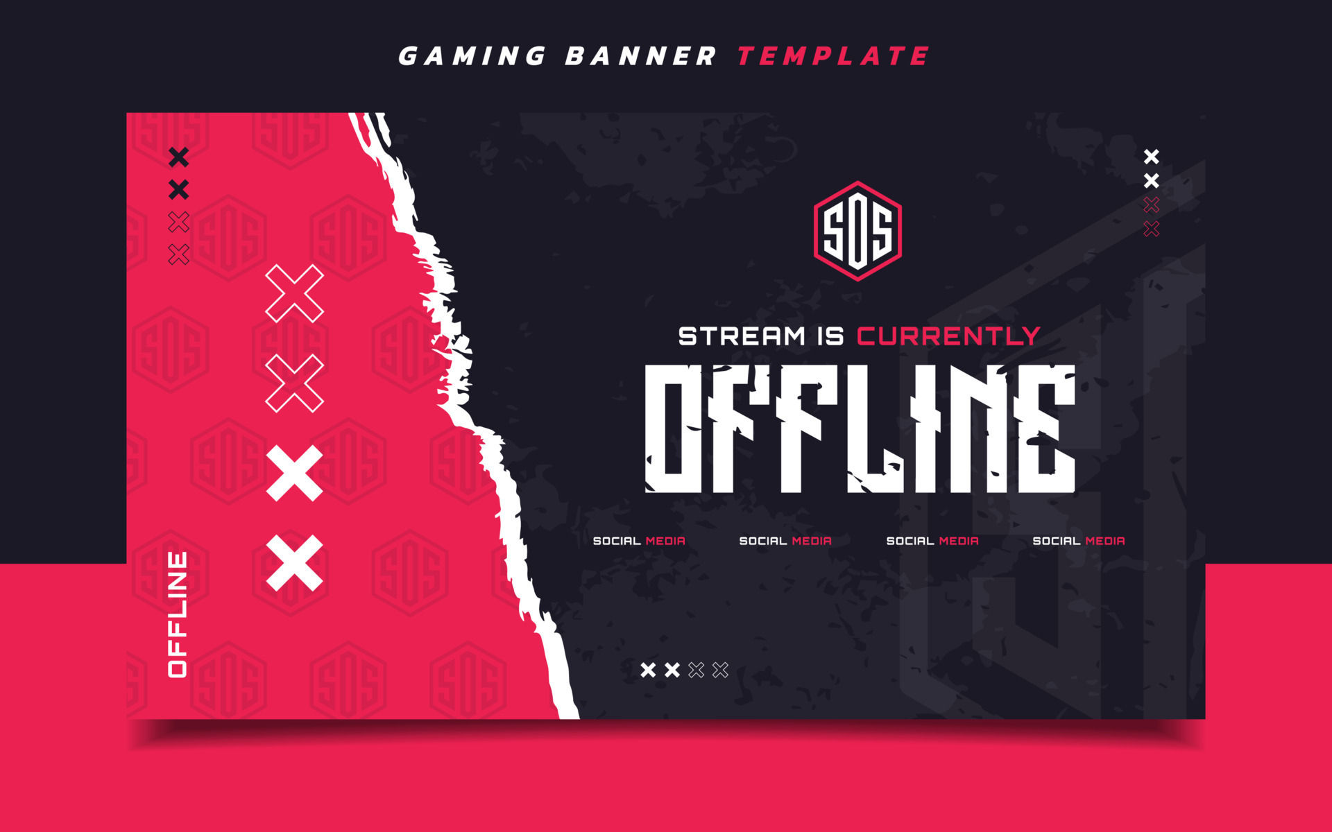 Wallpaper #tzvYcZcBSWmA-tzprZBd55 Stream Offline Gaming Banner Screen Template with Logo for Social Media