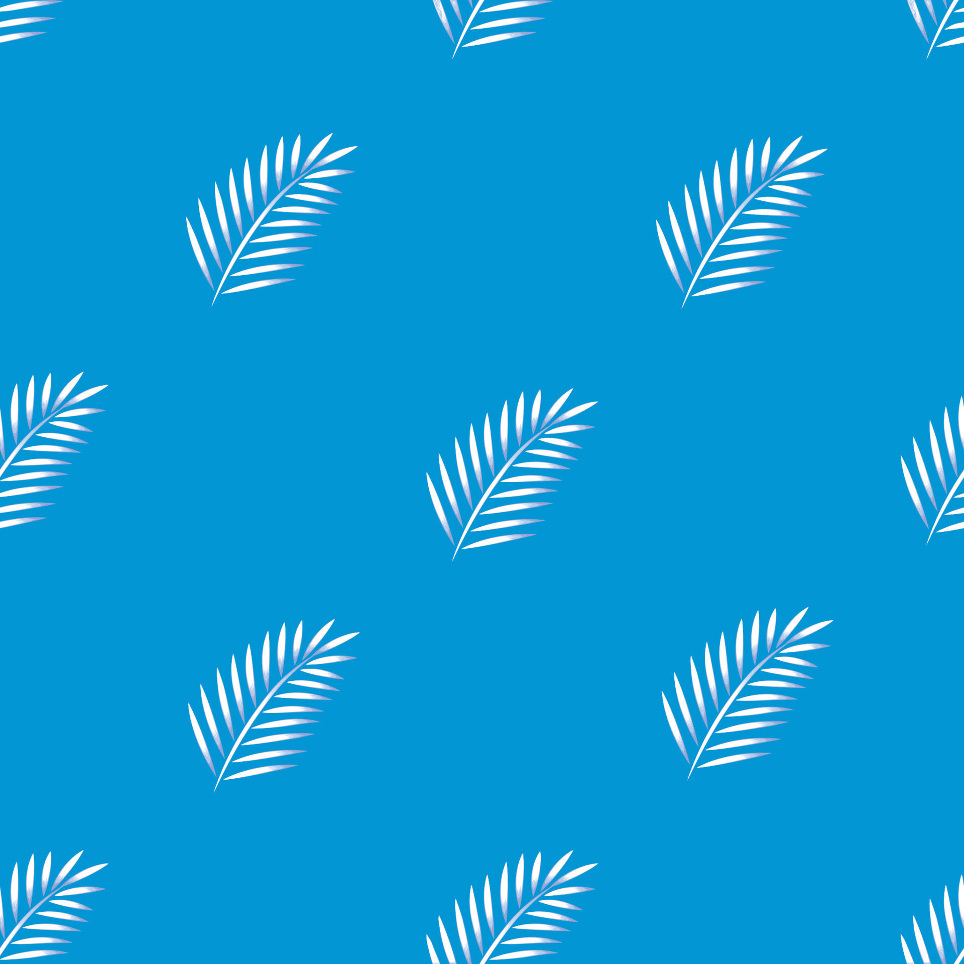 Wallpaper #HGhEGZMBSpphPi3-MRYQ247 Seamless Background with Tropical Palm Leaves on Pastel Blue Background