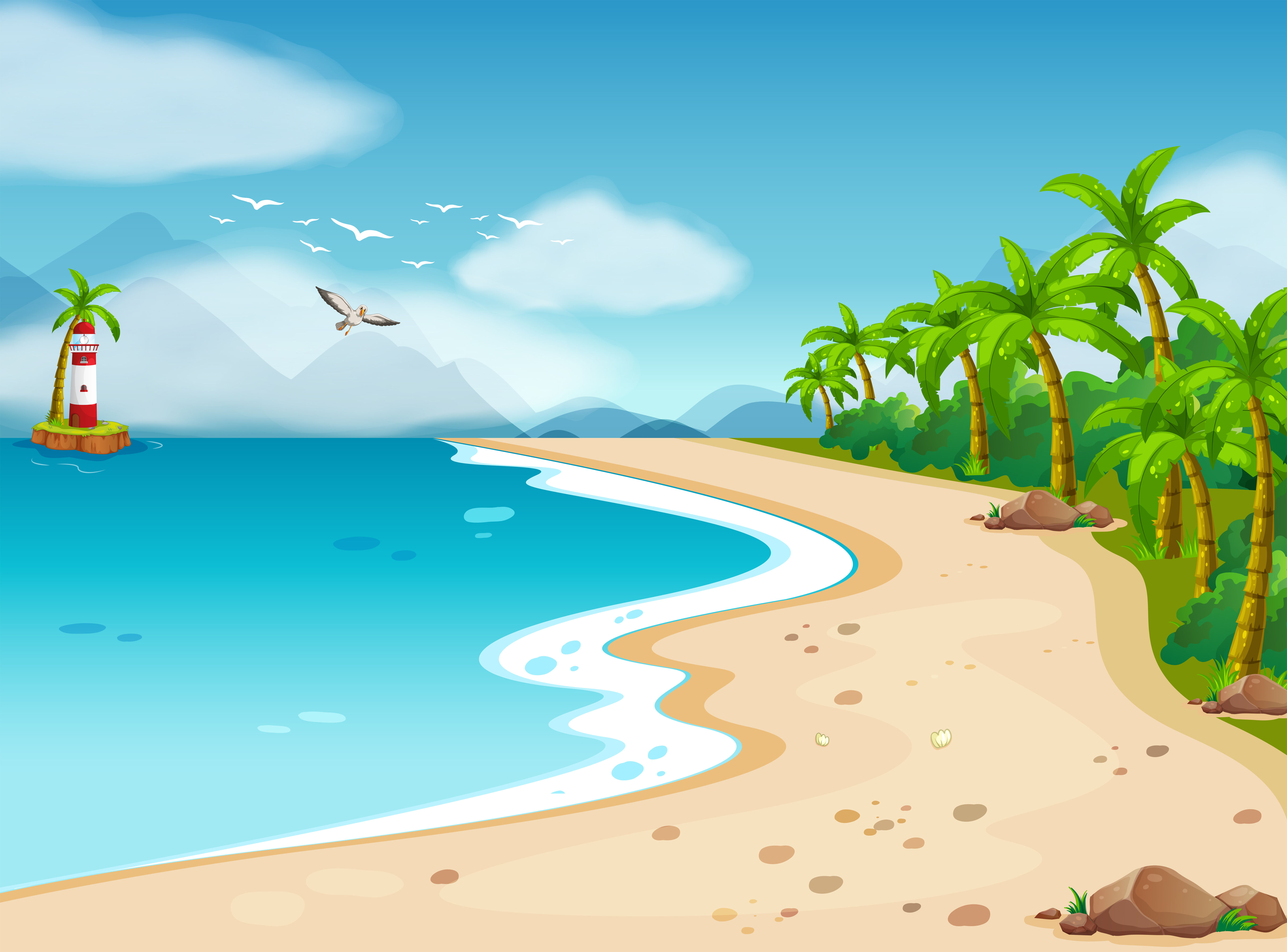 Wallpaper #1mc1CJMBSpphPi3-Ccl779 Ocean Horizon Free Vector Art 550 Free Downloads