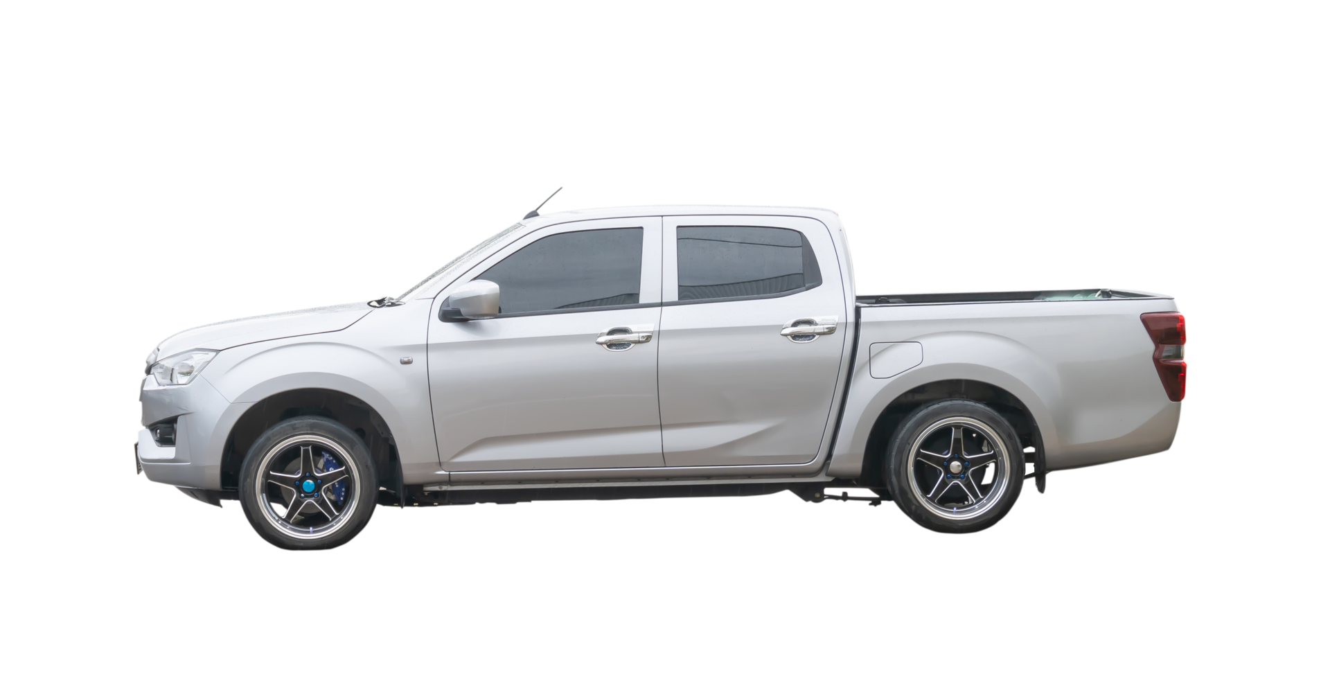 Wallpaper #yWi3HpMBSpphPi3-nSkH421 Silver Bronze Pickup Truck with Mag Wheel Isolated with Clipping Path