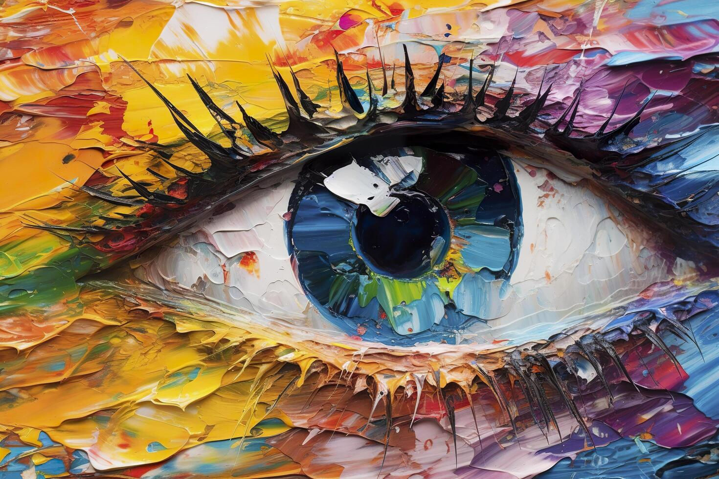 Wallpaper #Qx3gLJMBlOZrFDOkdsyQ343 Fluorite Oil Painting Conceptual Abstract Picture of the Eye Oil