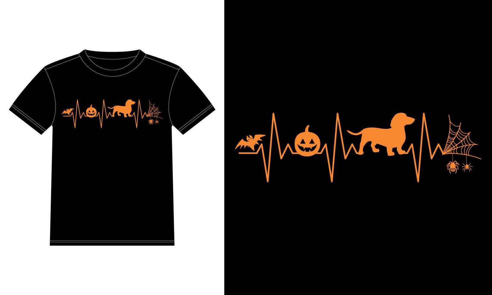 Wallpaper #zqkWiJcBxbDgA0Rl1O5S62 Dachshund Pumpkin Heartbeat Spider Web Funny Halloween T Shirt 11440131