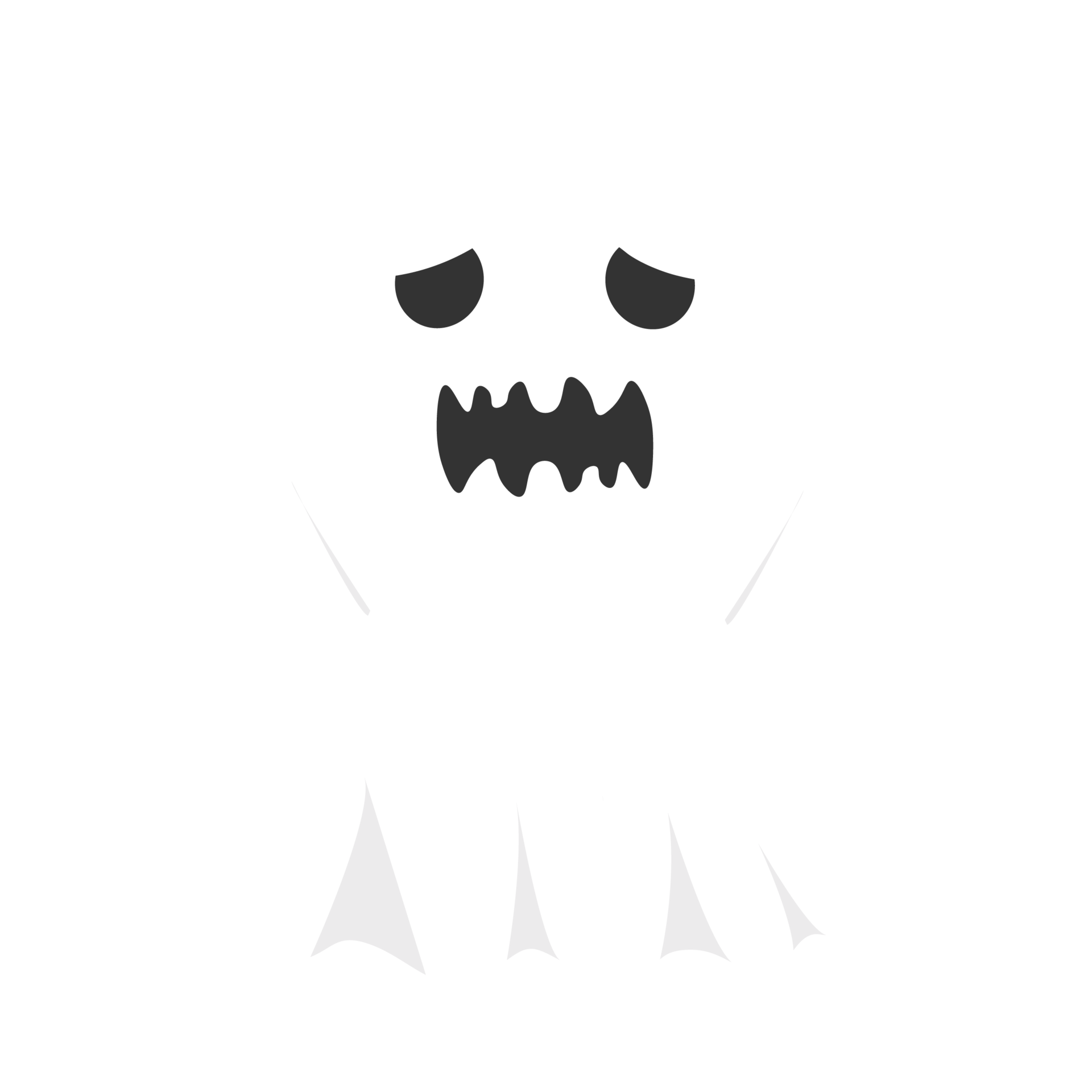 Wallpaper #SfS5OZMBKFX8bn3rL3dx248 Halloween Scary Little White Ghost Design on a Black Background Ghost