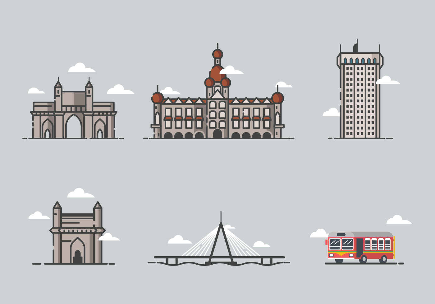Wallpaper #dmfr65IBSpphPi3-5U-B199 Mumbai Vector 127226 Vector Art at Vecteezy