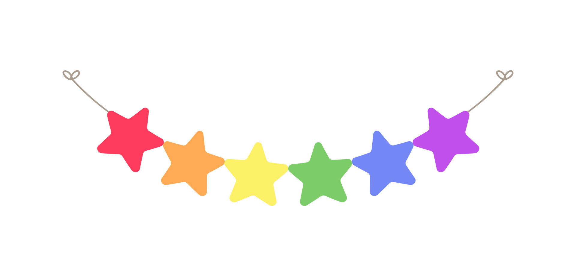 Wallpaper #8meN9ZIBSpphPi3-SH_B255 Rainbow Stars Pride Month Garland Bunting Divider Simple Vector