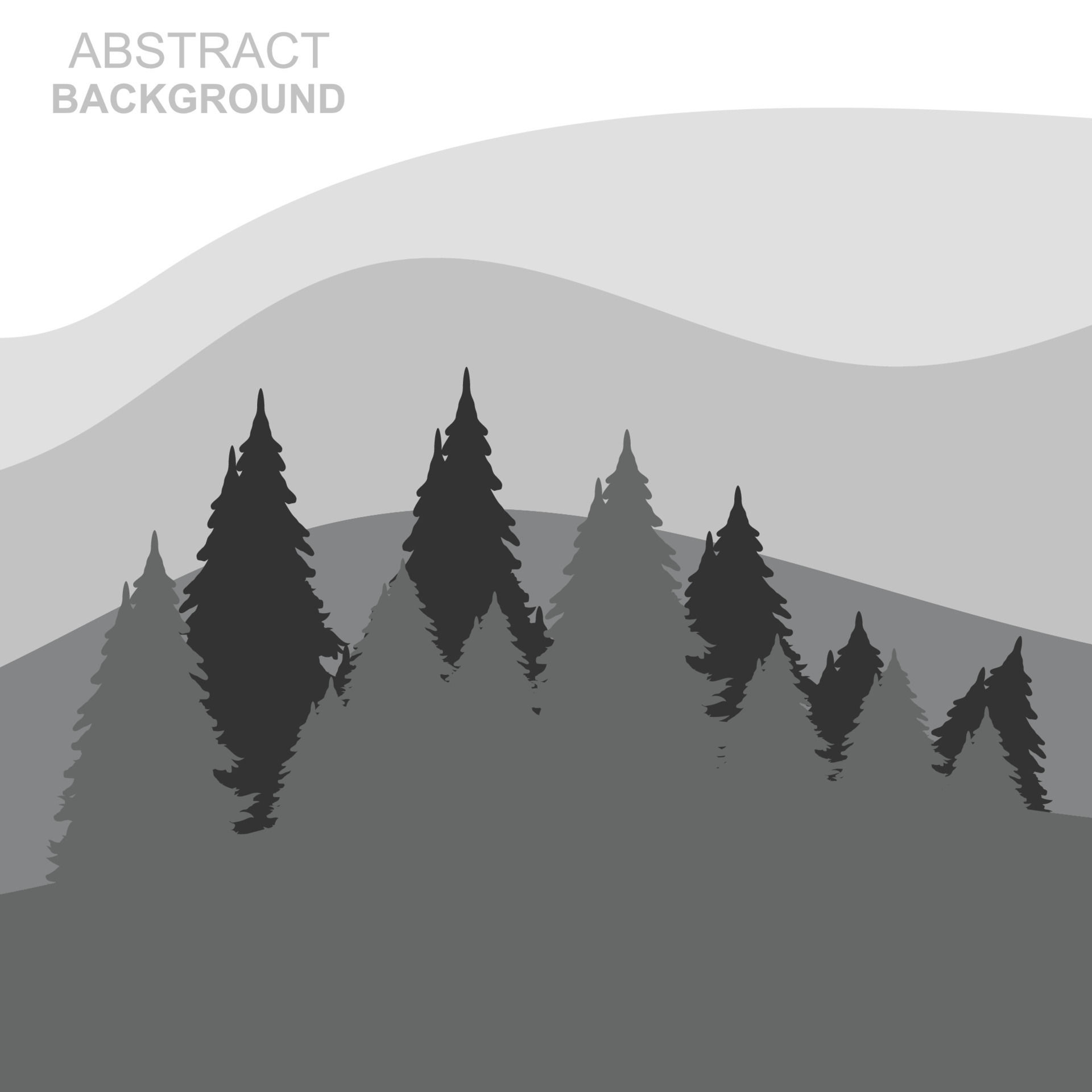 Wallpaper #qh0TLZMBlOZrFDOkGc5n344 Abstract Forest Mountains Vector Illustration Background Design