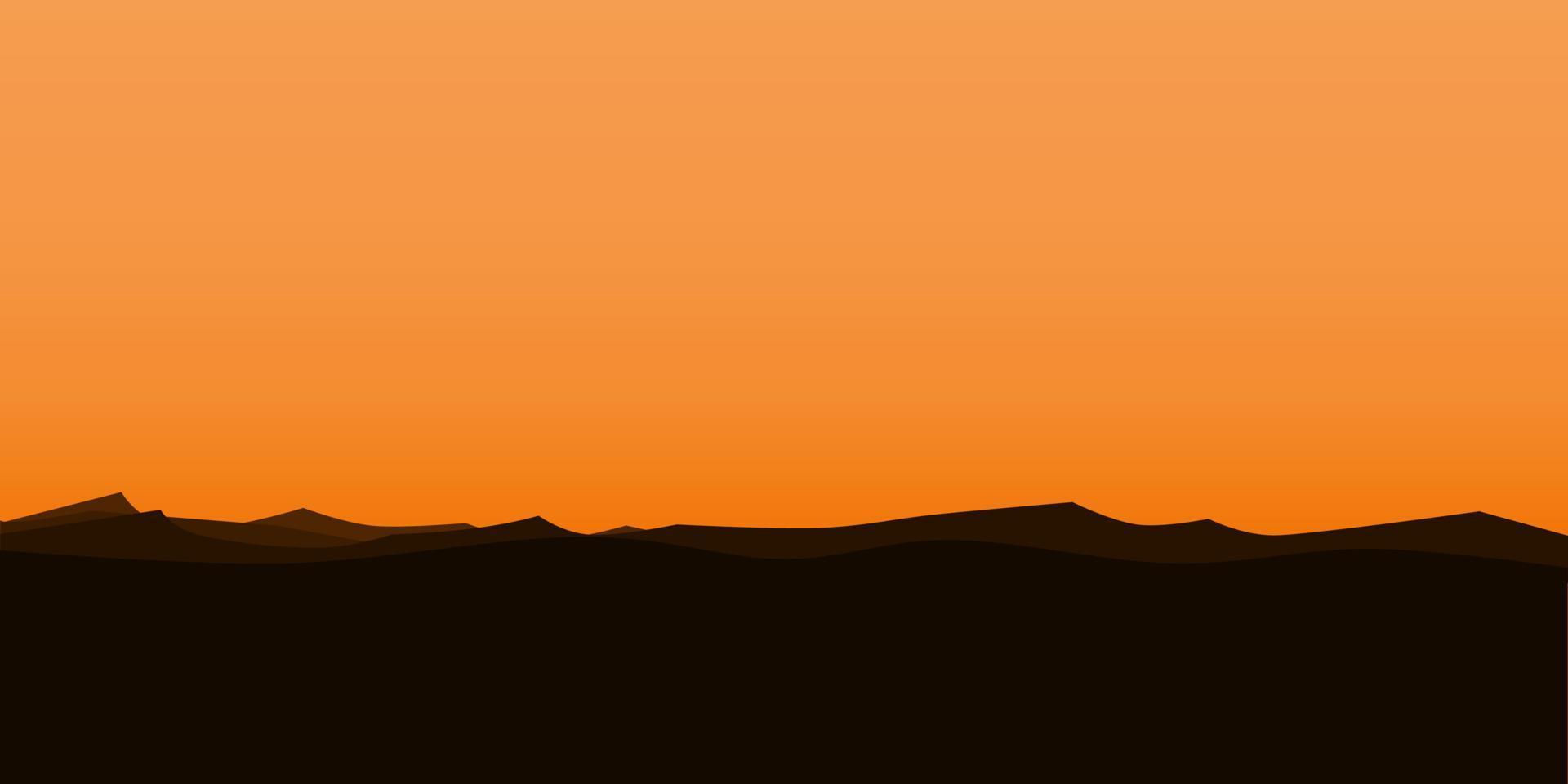 Wallpaper #x--qS5MBMN-XEVvVnztn144 Silhouette Views of Mountain with Sunset Background 15730672 Vector Art