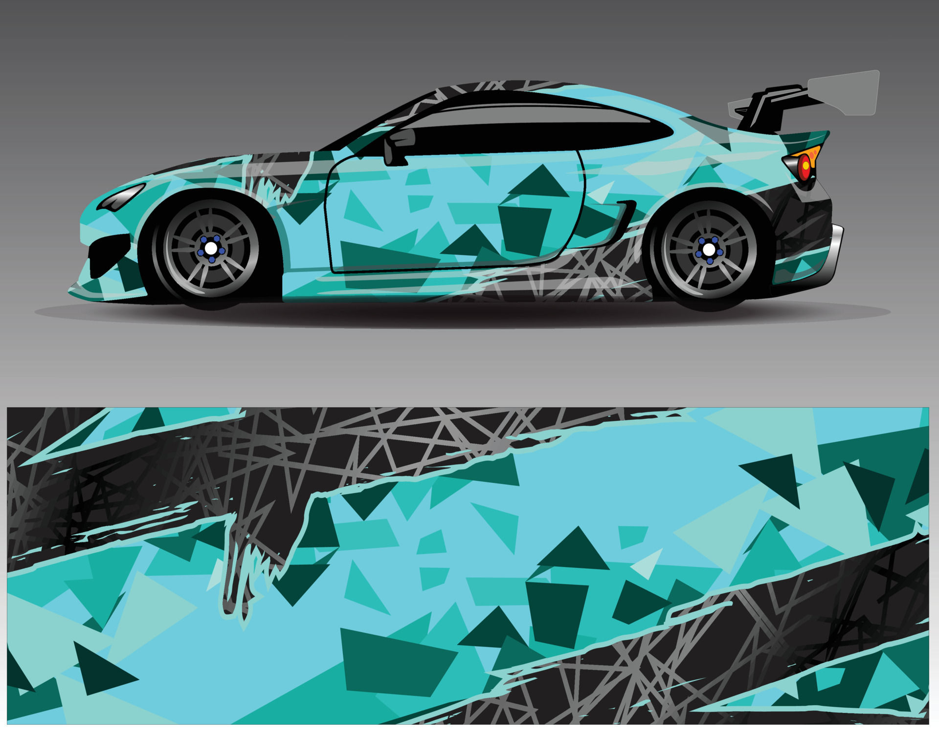 Wallpaper #TxqmT5MB1yWOL4qggn_9289 Car Wrap Design Vector Graphic Abstract Stripe Racing Background Kit