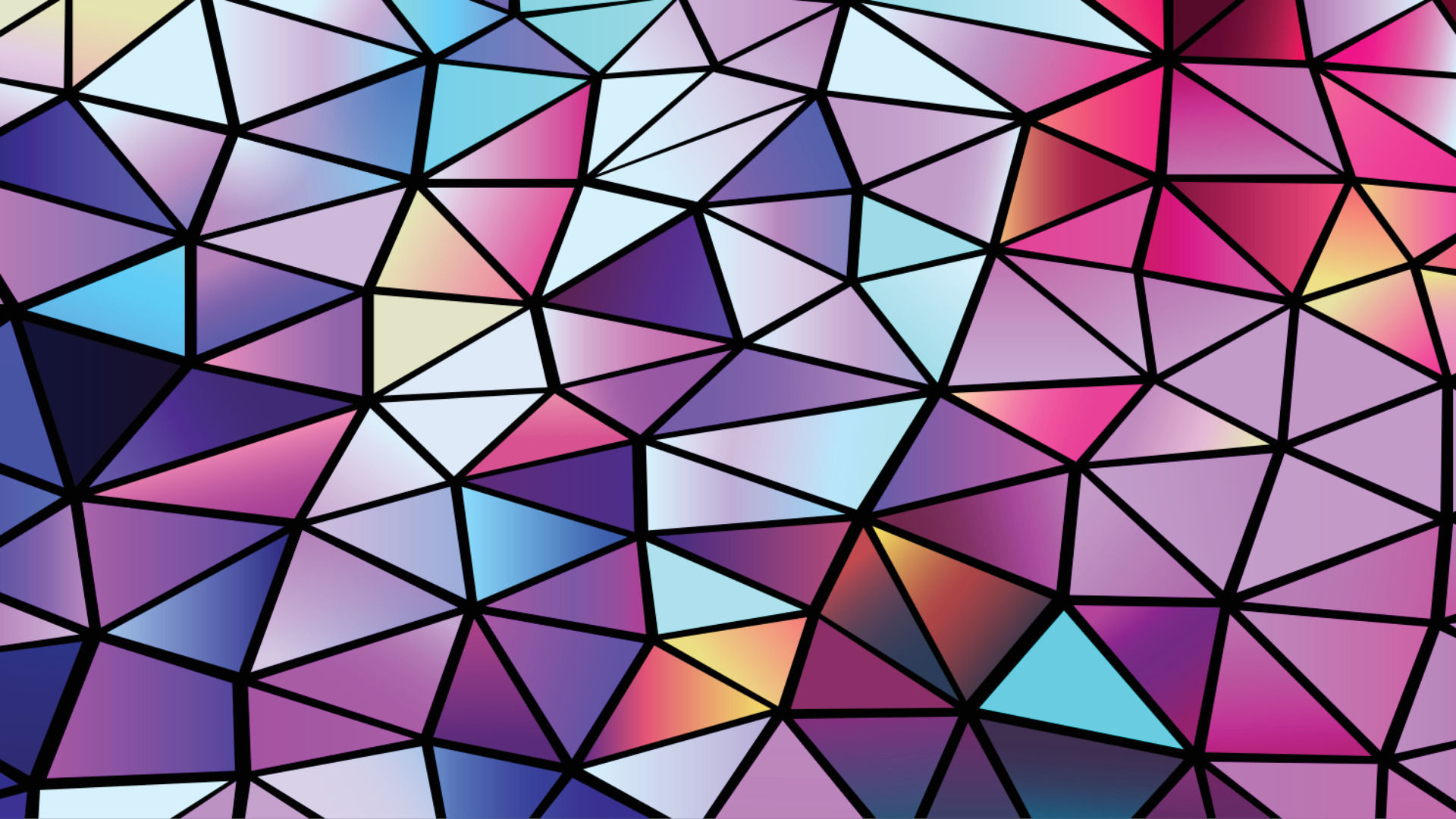 Wallpaper #A2er6ZIBSpphPi3-kEO4101 Abstract Mosaic Background Colorful Polygons on Black Triangle Shapes
