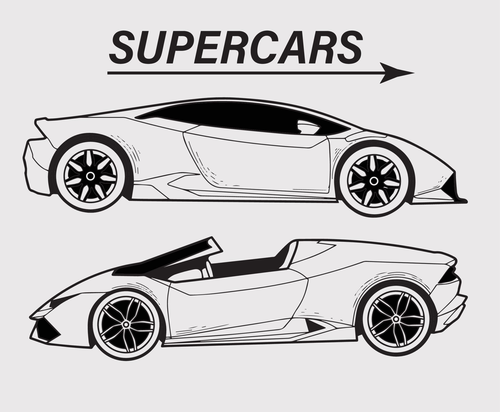 Wallpaper #04tGc5cBcm9NJah-BHT_133 Coleccion El Lado Del Boceto Del Super Auto Aislado Parte 3 14914154