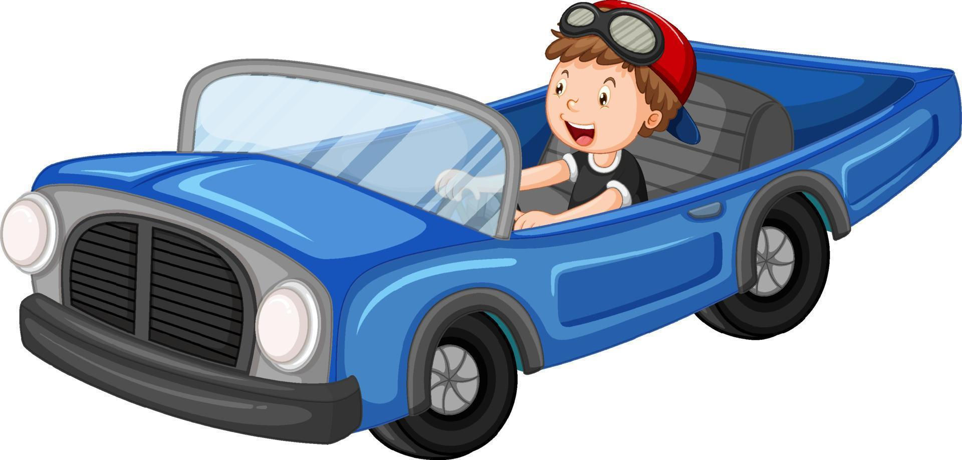 Wallpaper #5_8FapMB3lSXT3zUC-WN99 A Boy Driving Vintage Car in Cartoon Design 7679587 Vector Art at Vecteezy