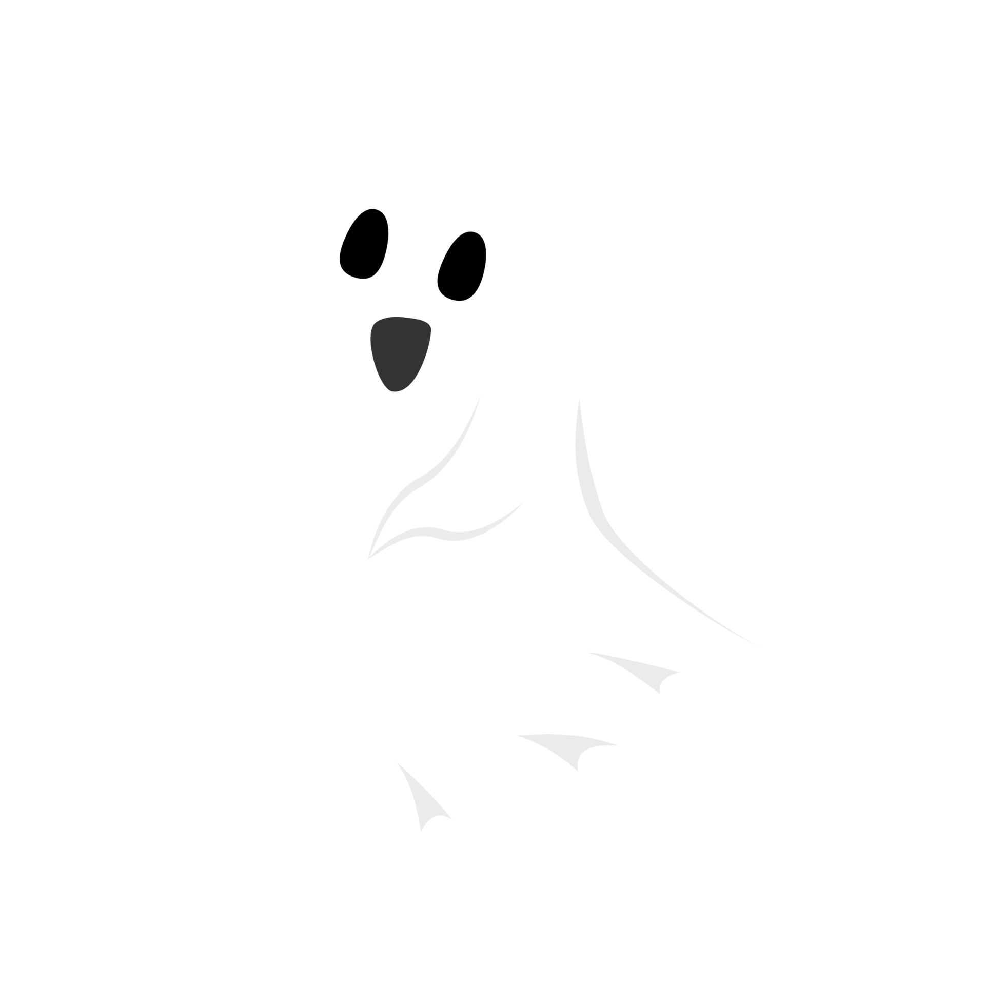 Wallpaper #SfS5OZMBKFX8bn3rL3dx354 Halloween Cute and Happy White Ghost Png on a Transparent Background