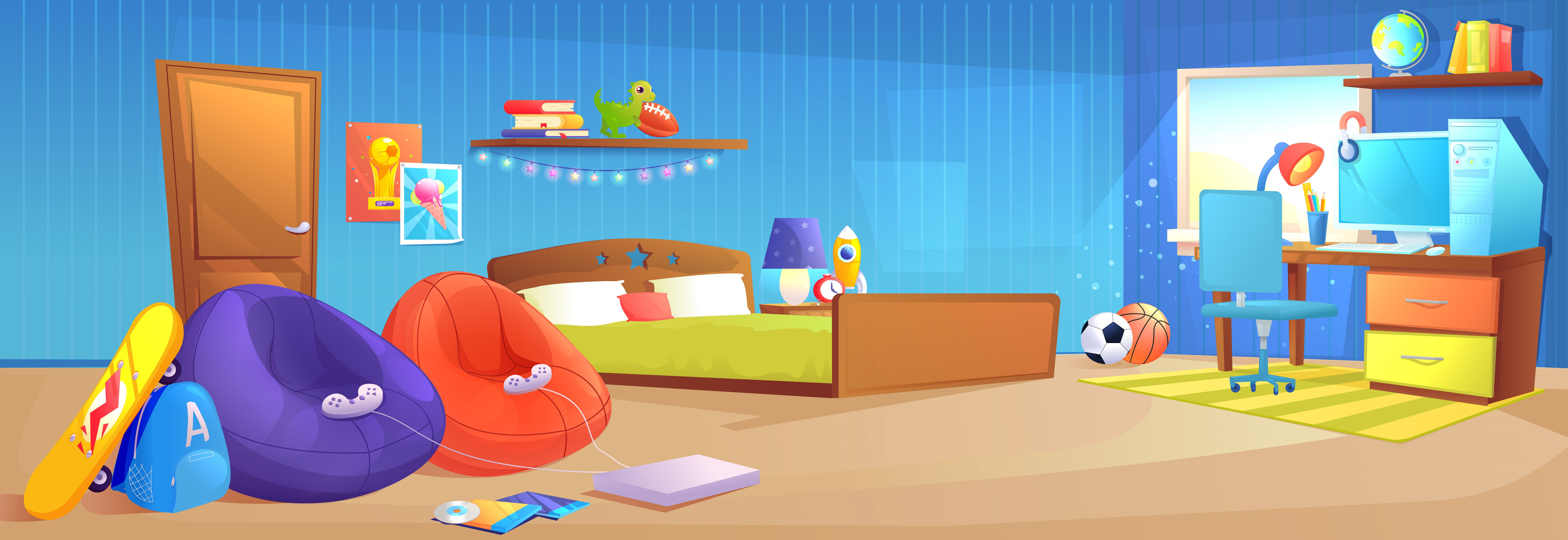 Wallpaper #MWcjC5MBSpphPi3-X9jd17 Computer Room Cartoon