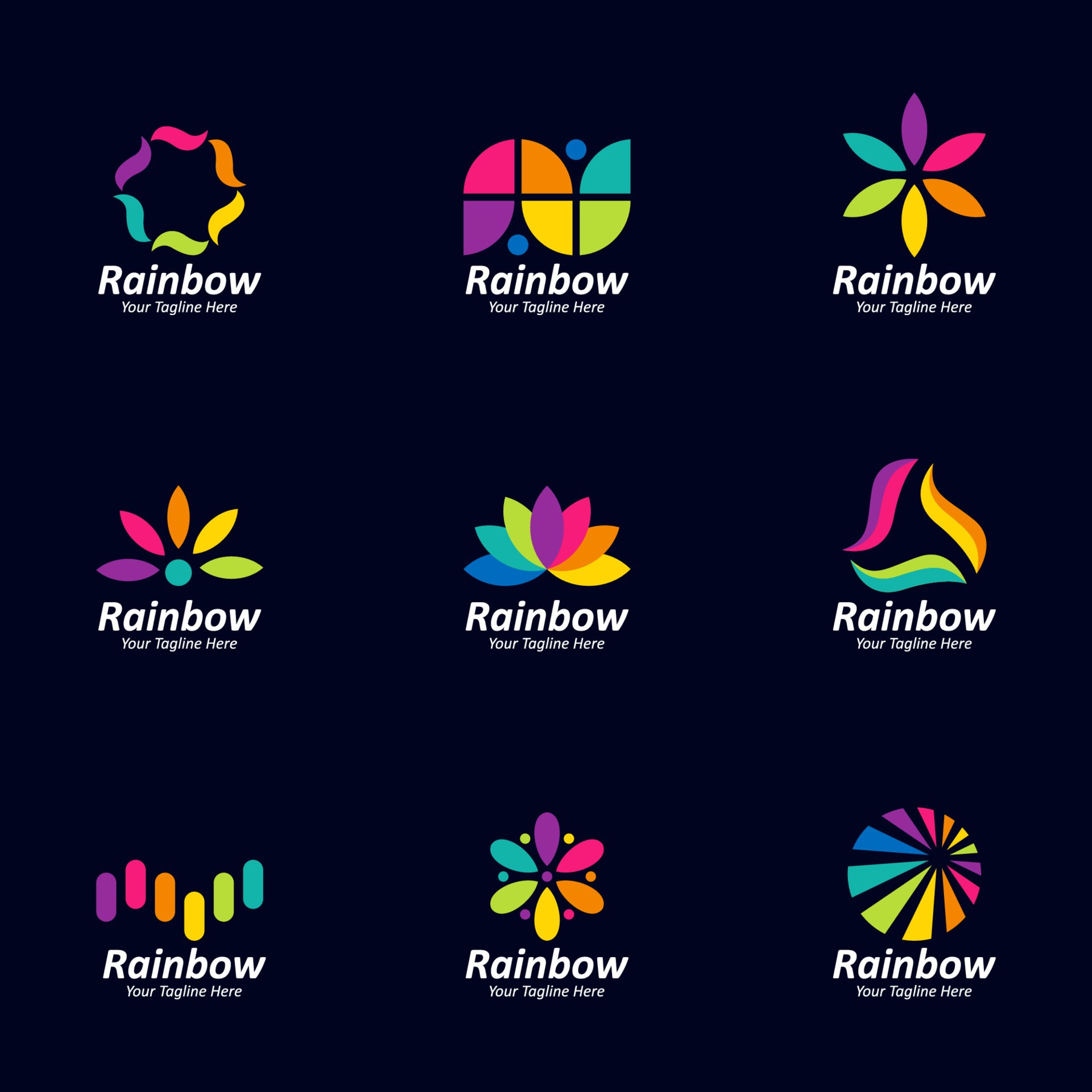 Wallpaper #uGdr8ZIBSpphPi3-MmsY82 Rainbow Logo Element Collection 2328346 Vector Art at Vecteezy