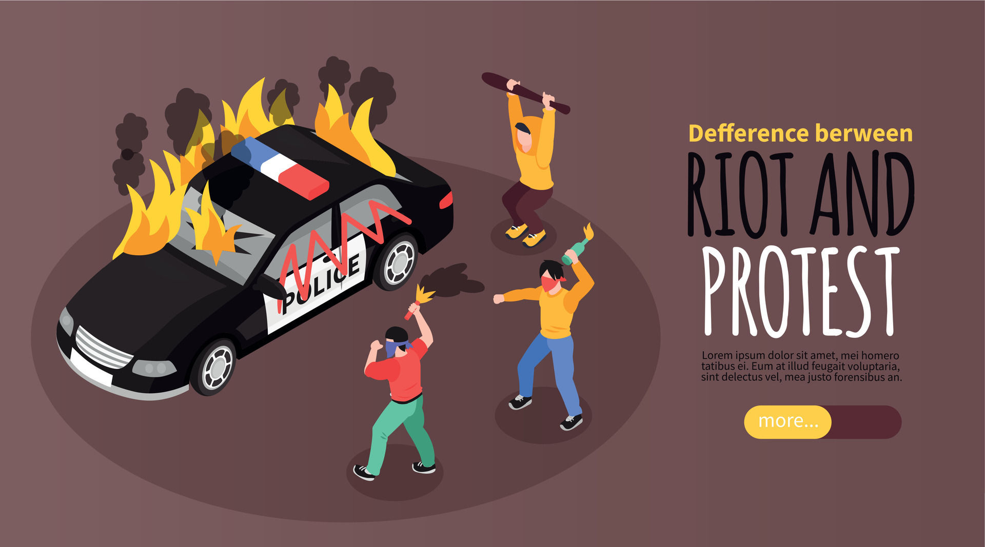 Wallpaper #mlhzNJMBzN9vxX34Lzzx286 Riot Protest Horizontal Banner 31983168 Vector Art at Vecteezy