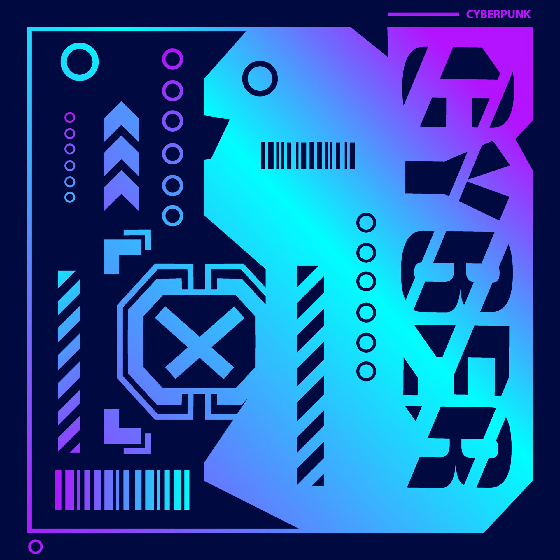 Wallpaper #sXSw1I4B_8f4nGFa4HWG4 Modern Cyberpunk Backgroundabstract Vector with Futuristic Shape