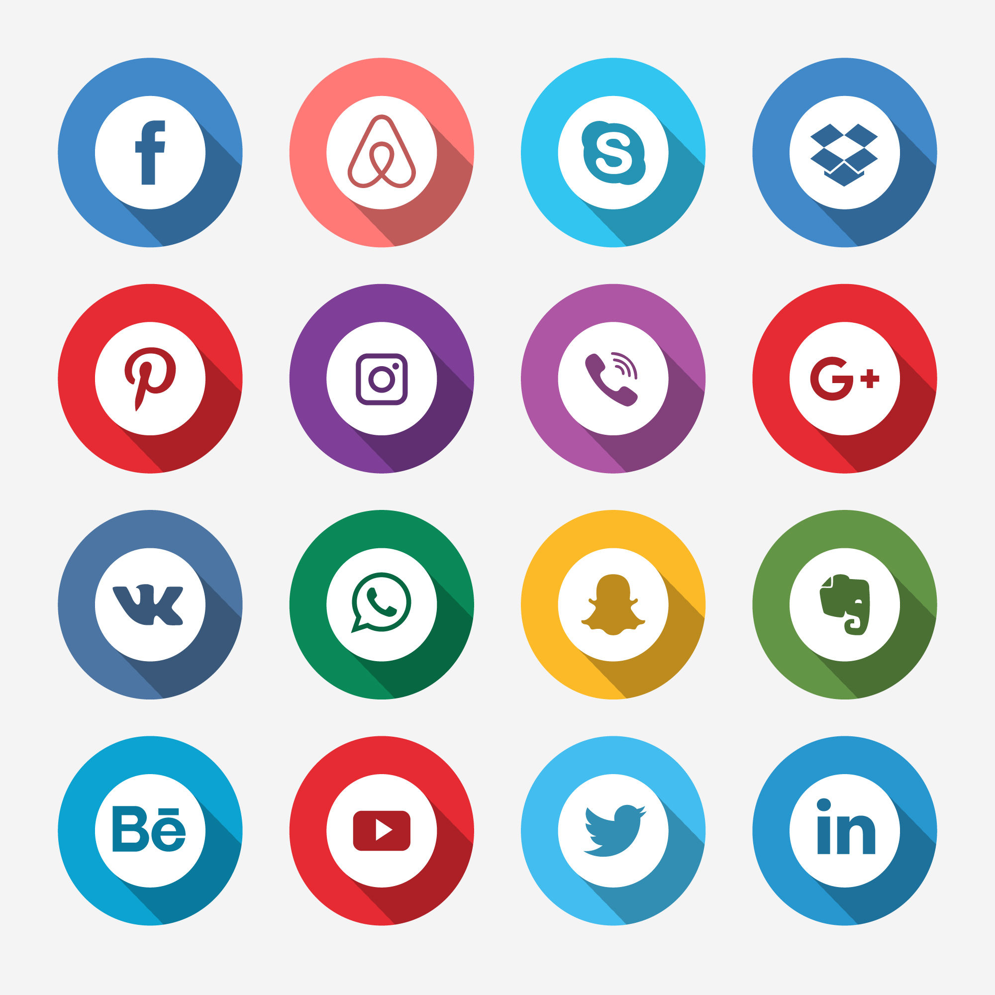 Wallpaper #lWe_75IBSpphPi3-ZGNL127 Colored Social Media Icon 213073 Vector Art at Vecteezy