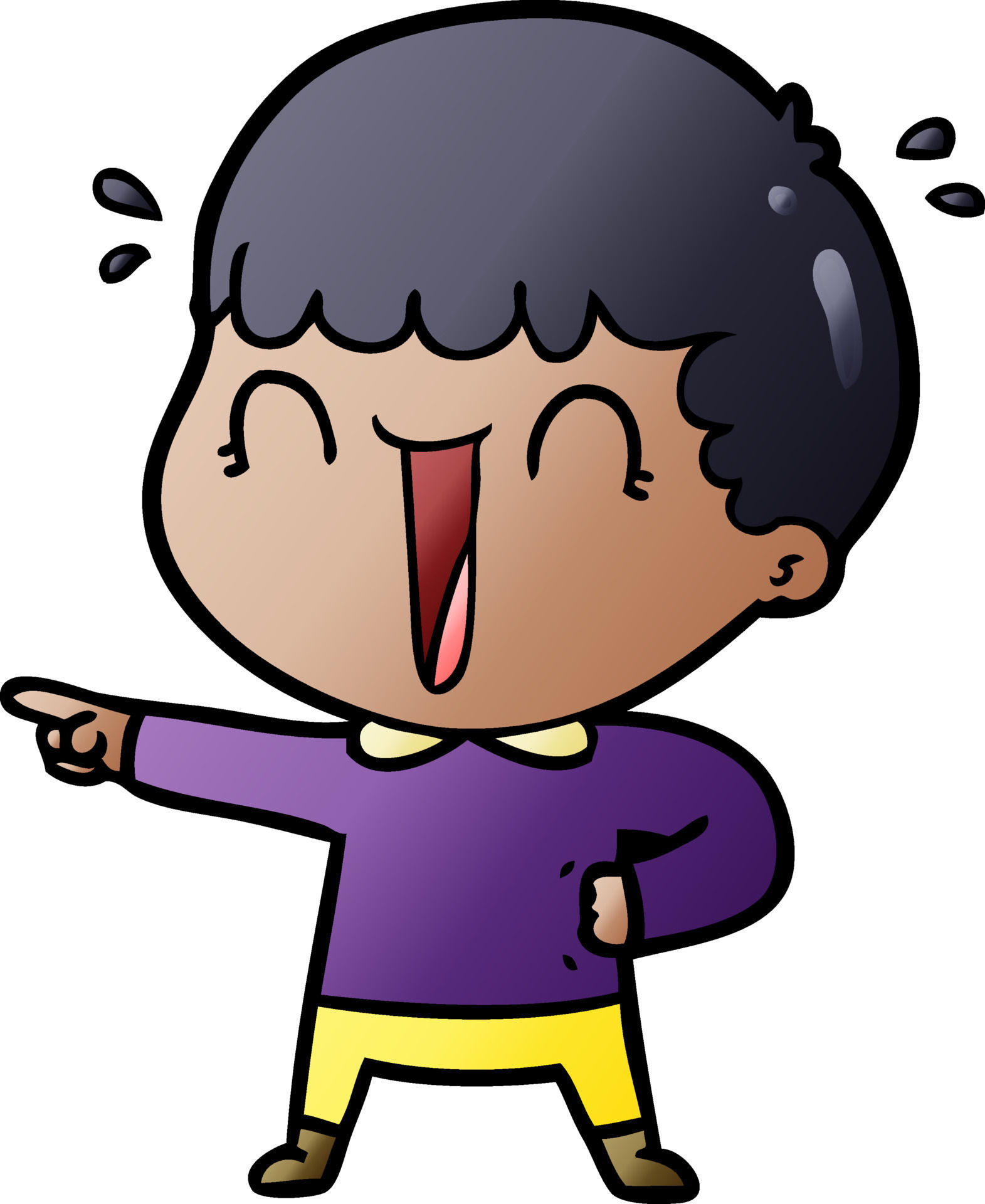 Wallpaper #AGcI75IBSpphPi3-VmDL218 Laughing Cartoon Man Pointing Finger 12429758 Vector Art at Vecteezy