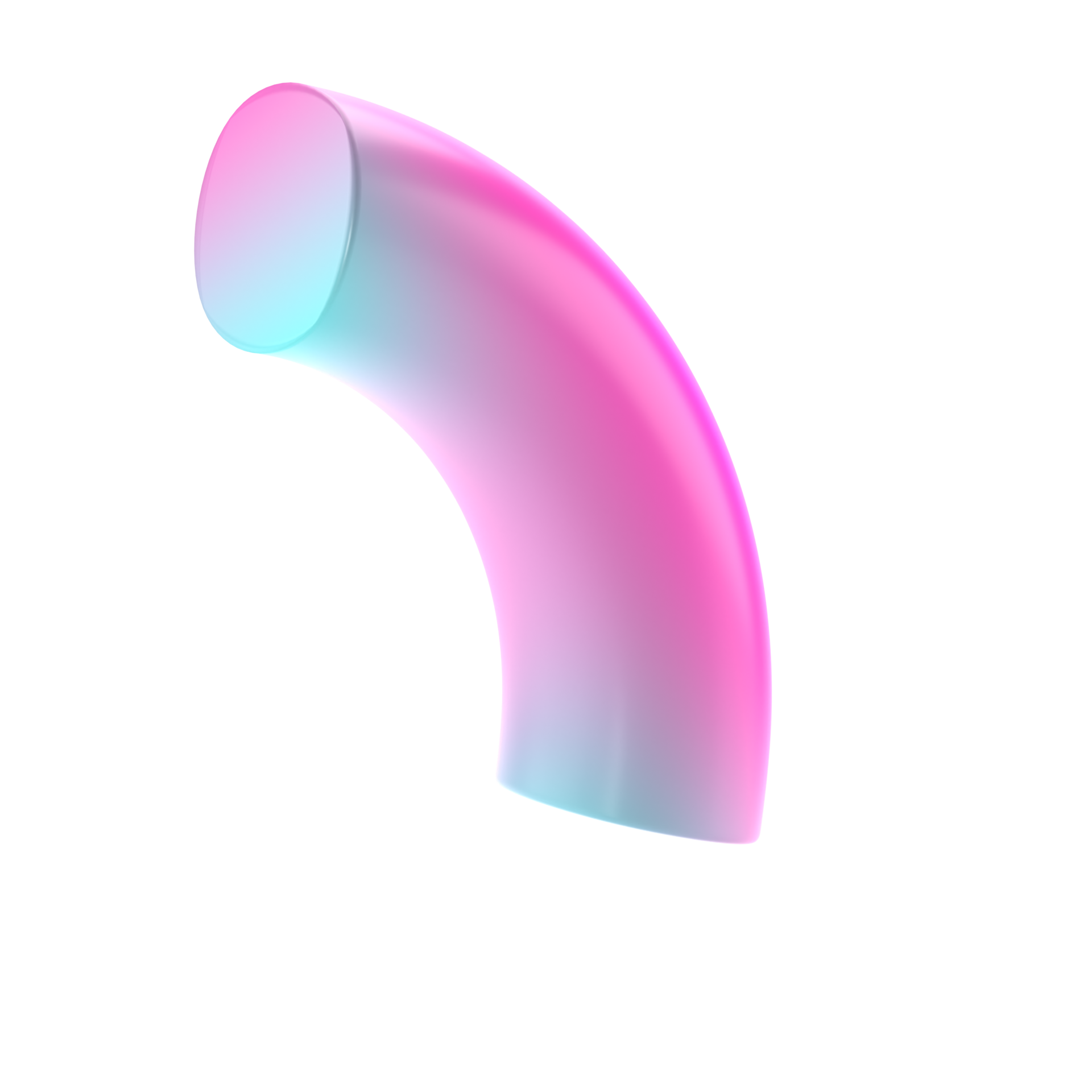 Wallpaper #1GfmC5MBSpphPi3-WtvR371 3D Dimensional Shape Quarter Donut Geometric Metal Realistic Glossy