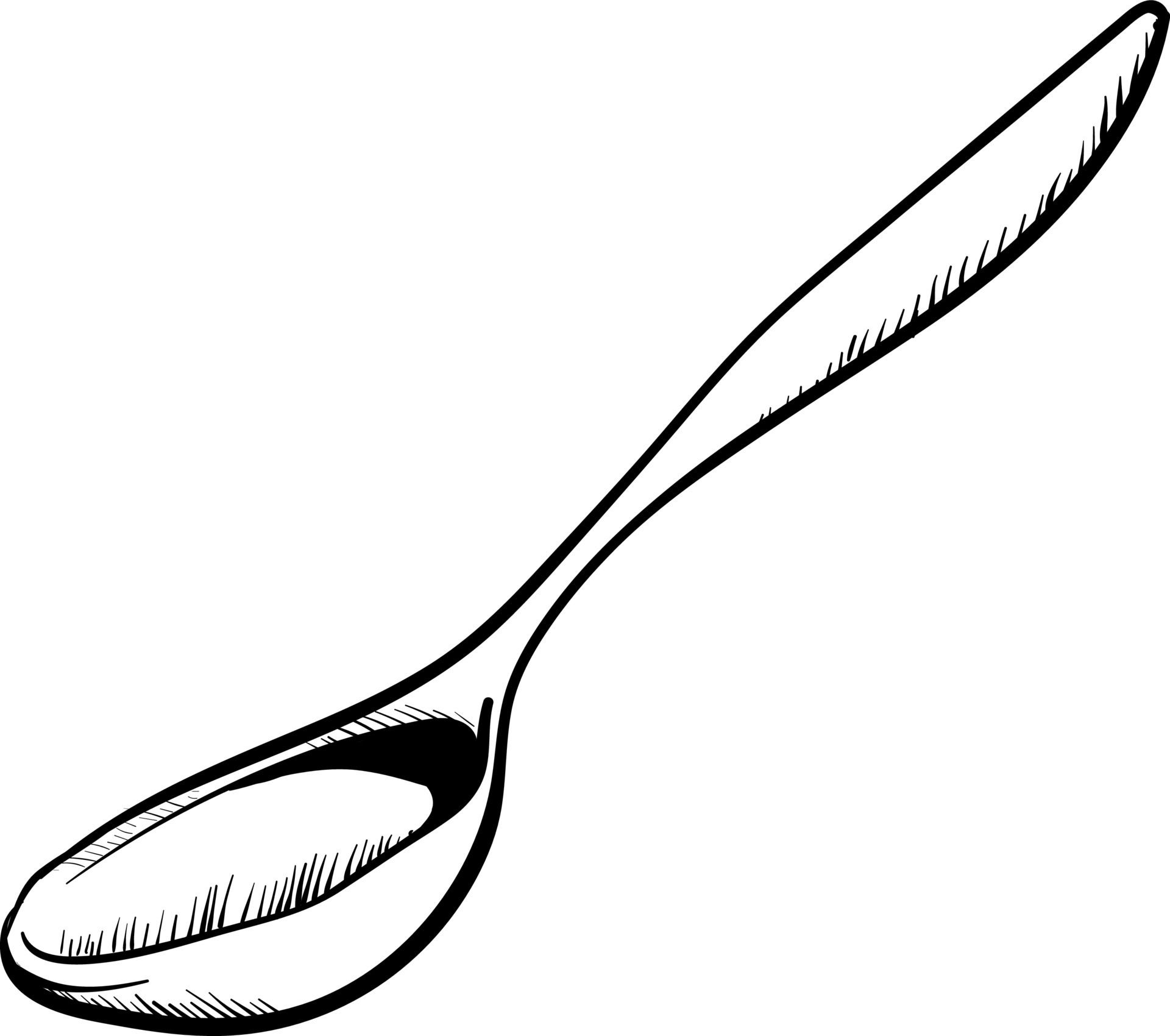 Wallpaper #NL0NpJcBxtB1RJ-K4LkL180 Drawing of a Spoon Illustration Vector on White Background 13818768