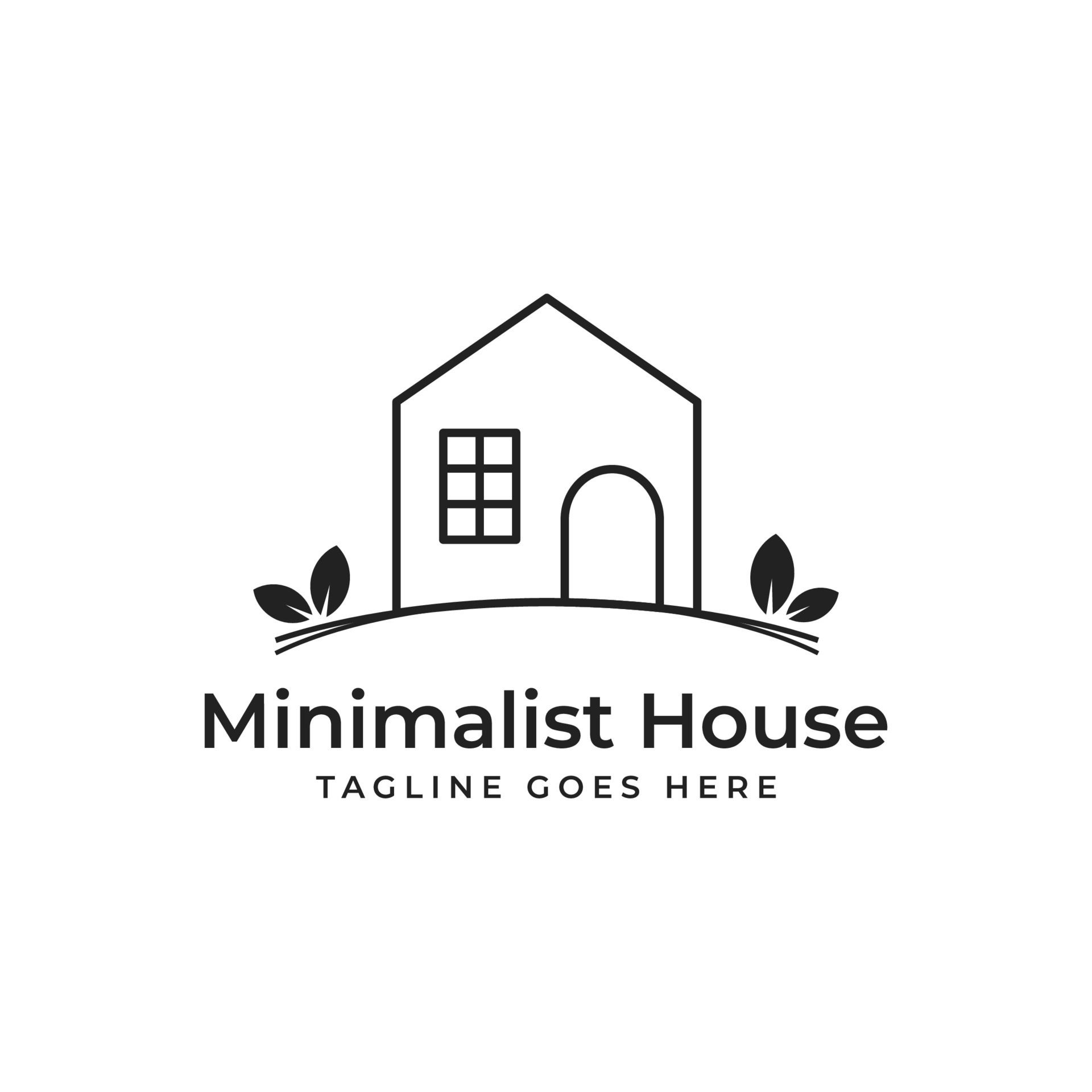 Wallpaper #HGhEGZMBSpphPi3-MRYQ168 Creative Minimalist Home Nature Logo Design Vector with Line Art Style