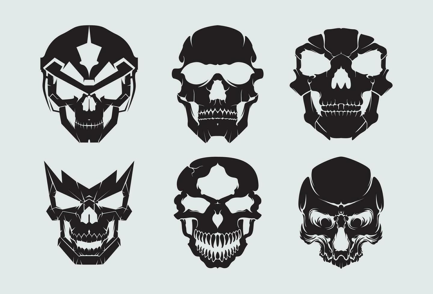 Wallpaper #OGiSHJMBSpphPi3-1yPm196 Skull Cyberpunk Collection Set Element Vector Game Futuristic Interface